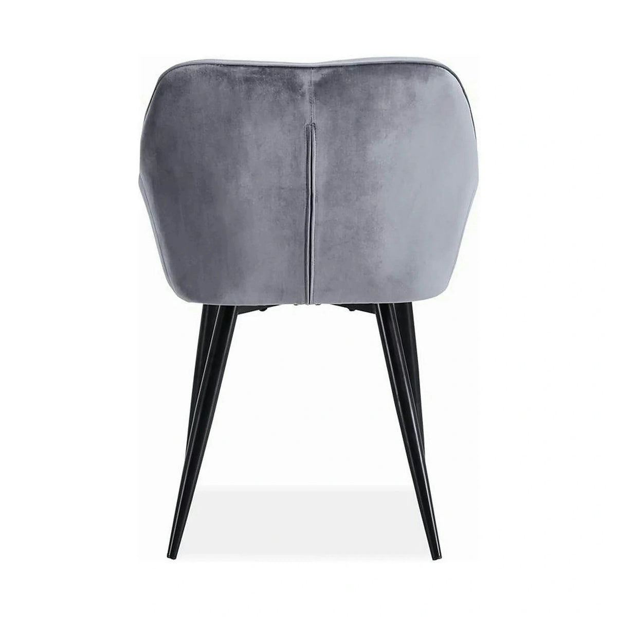 Scaun K487, stofa catifelata gri, 56x65x81 cm