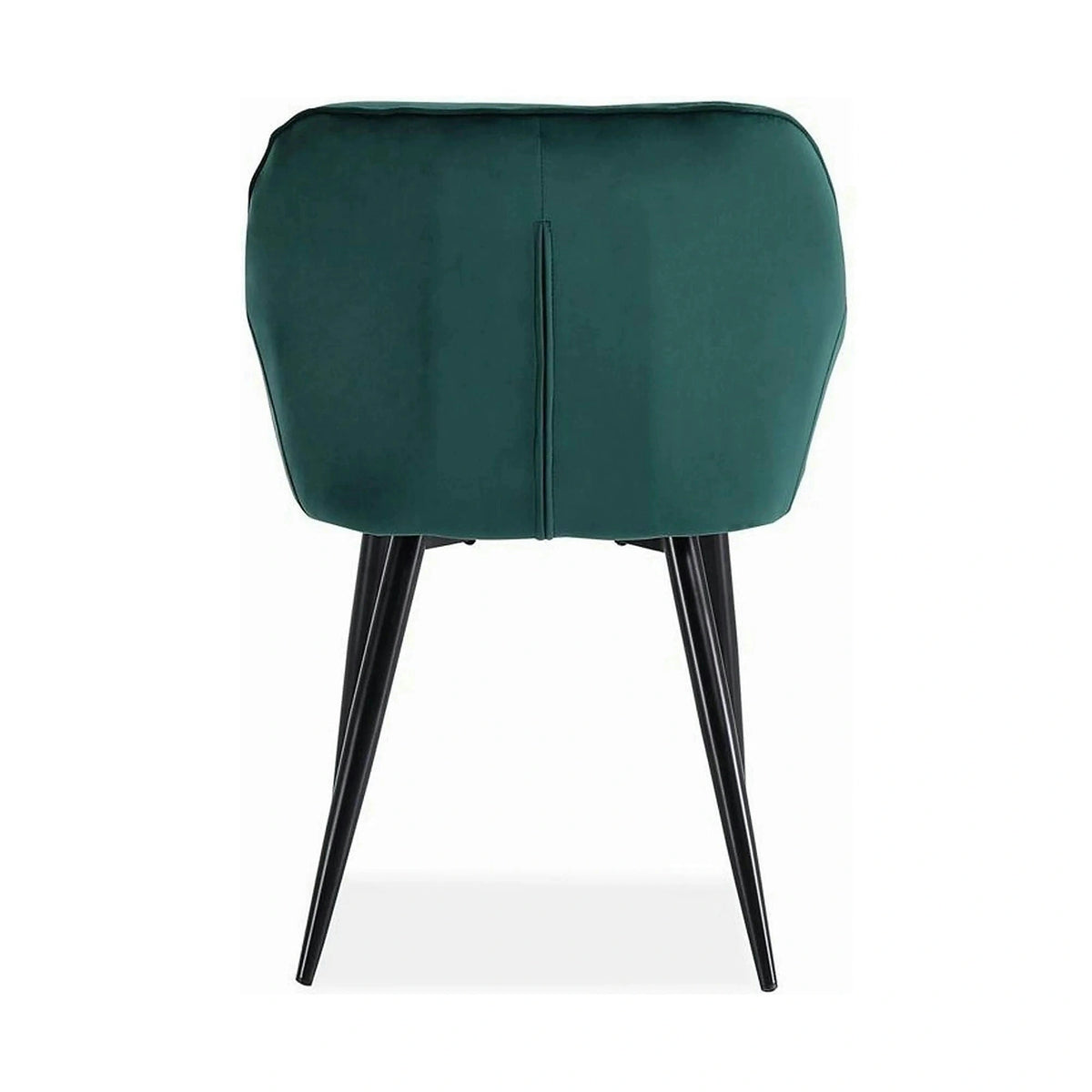 Scaun K487, verde inchis/negru, stofa catifelat/metal, 56x65x81 cm