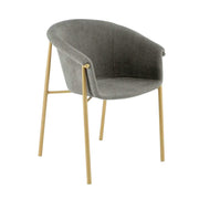 Scaun K489, gri/stejar, stofa clasica/metal, 59x56x80 cm