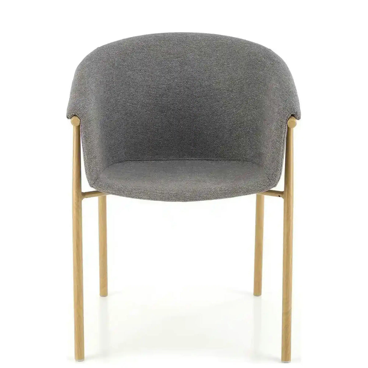 Scaun K489, gri/stejar, stofa clasica/metal, 59x56x80 cm