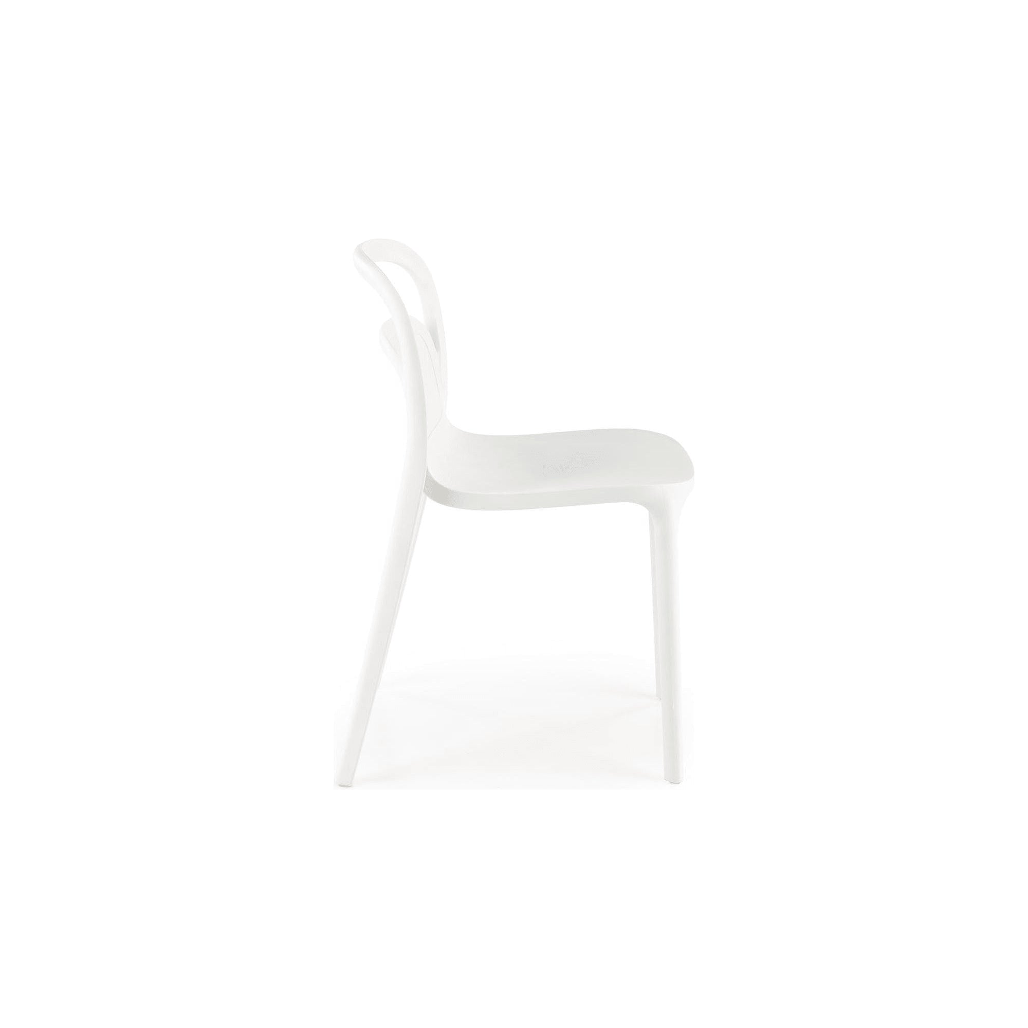 Scaun K490, alb, polipropilena, 46x55x80 cm