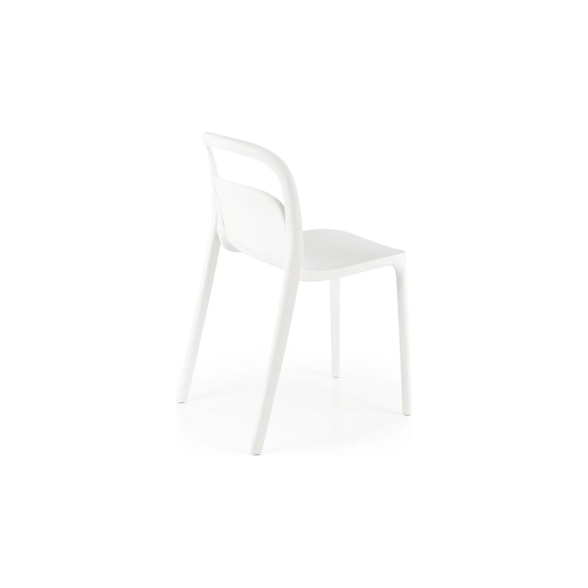 Scaun K490, alb, polipropilena, 46x55x80 cm