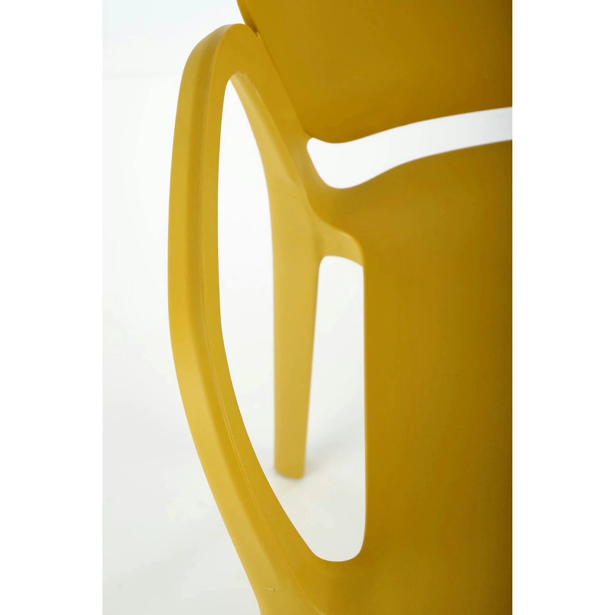 Scaun K491, galben, polipropilena, 60x56x76 cm