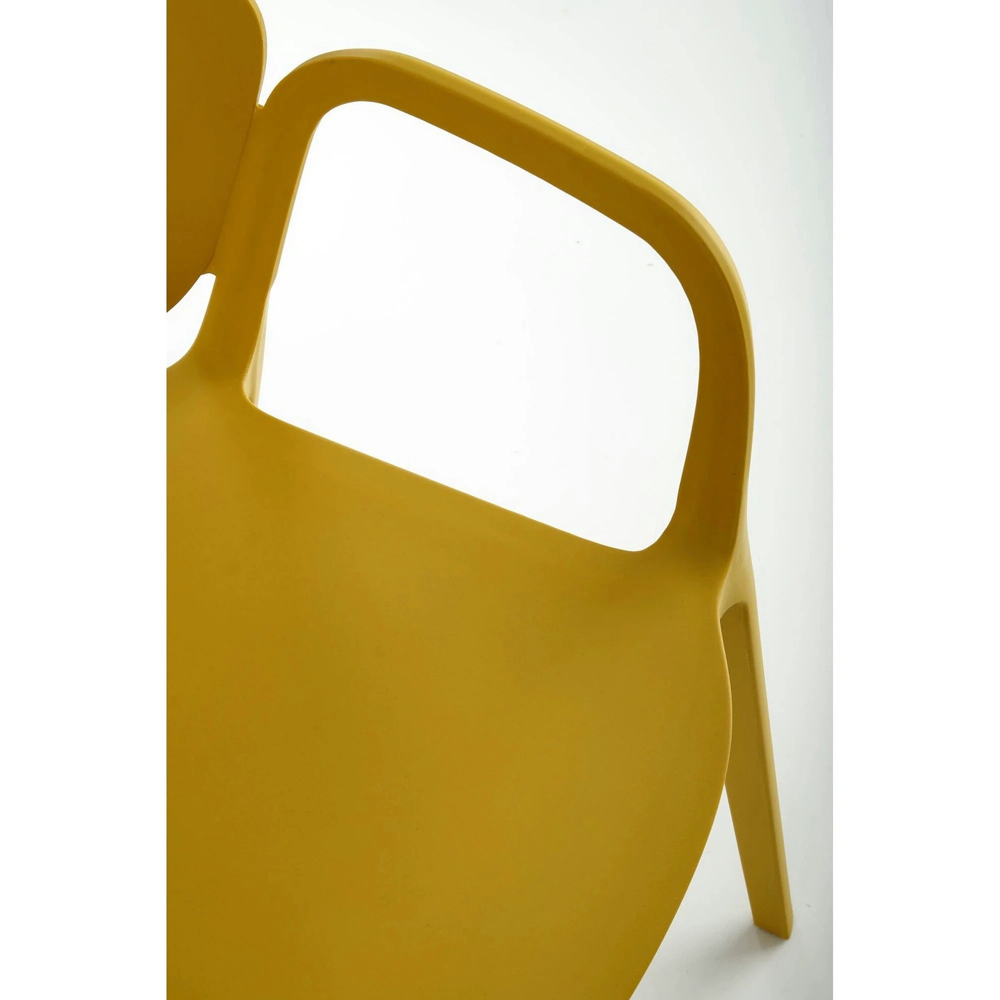 Scaun K491, galben, polipropilena, 60x56x76 cm