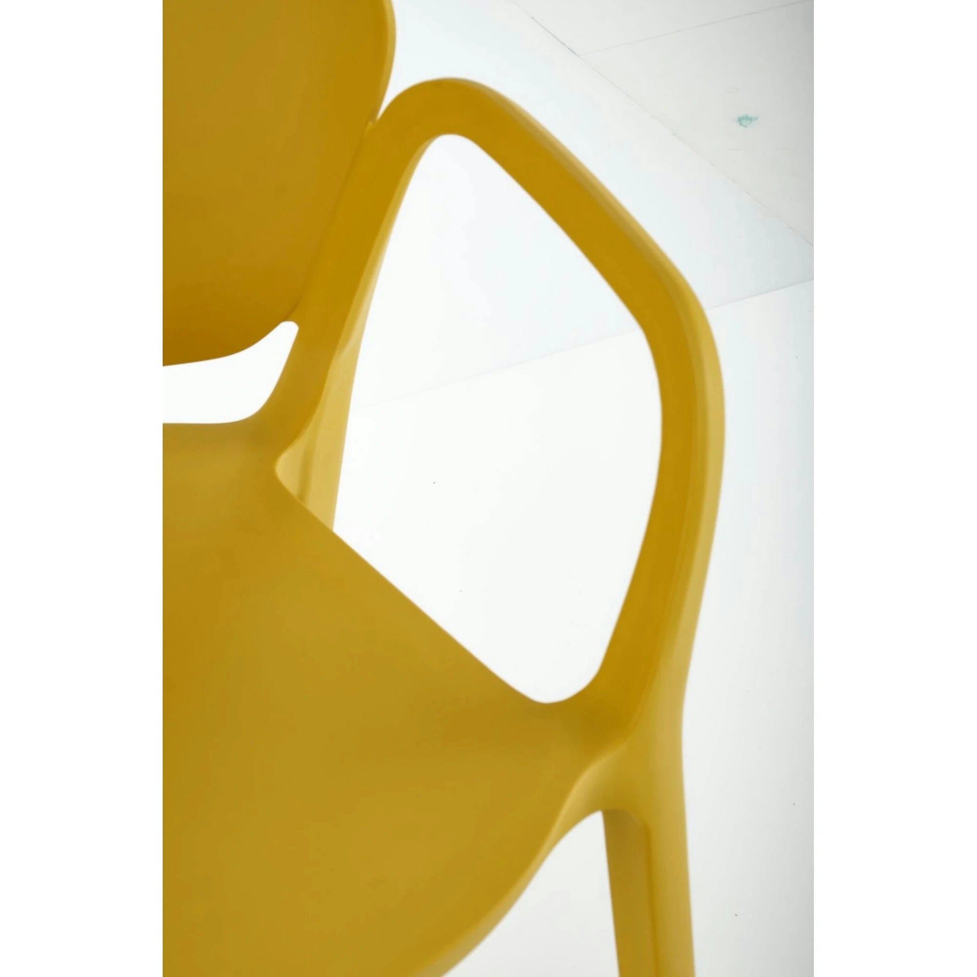 Scaun K491, galben, polipropilena, 60x56x76 cm