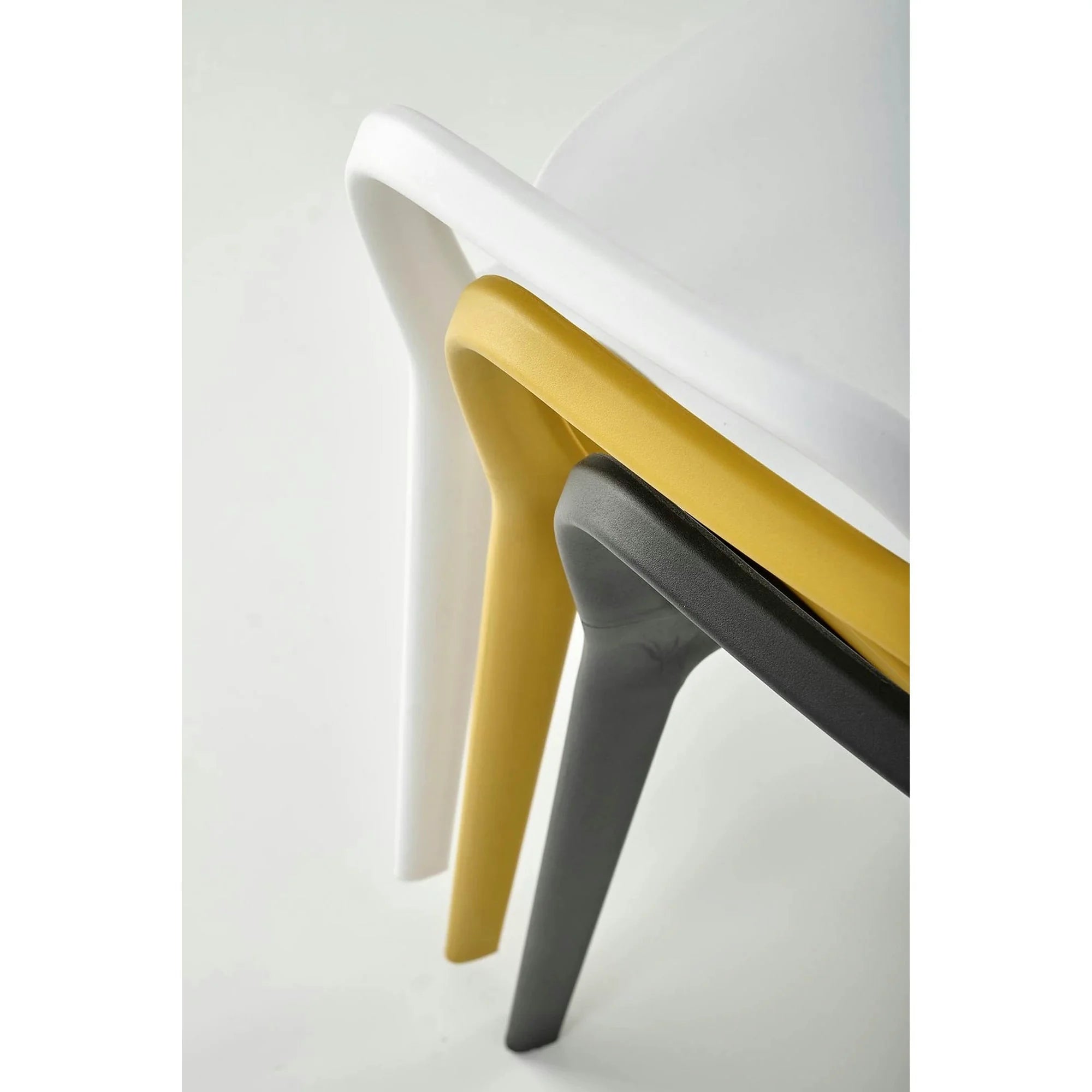 Scaun K491, galben, polipropilena, 60x56x76 cm