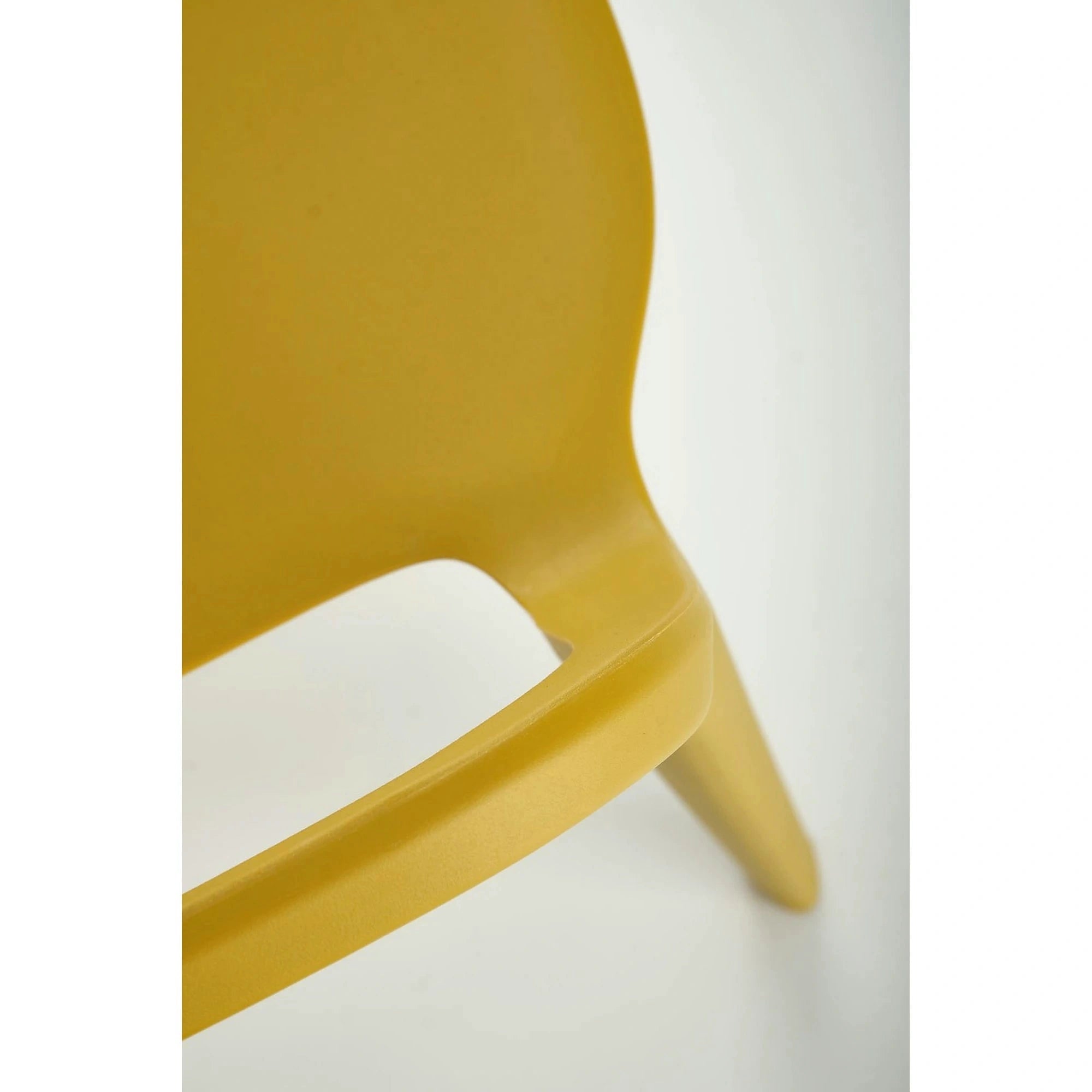 Scaun K491, galben, polipropilena, 60x56x76 cm