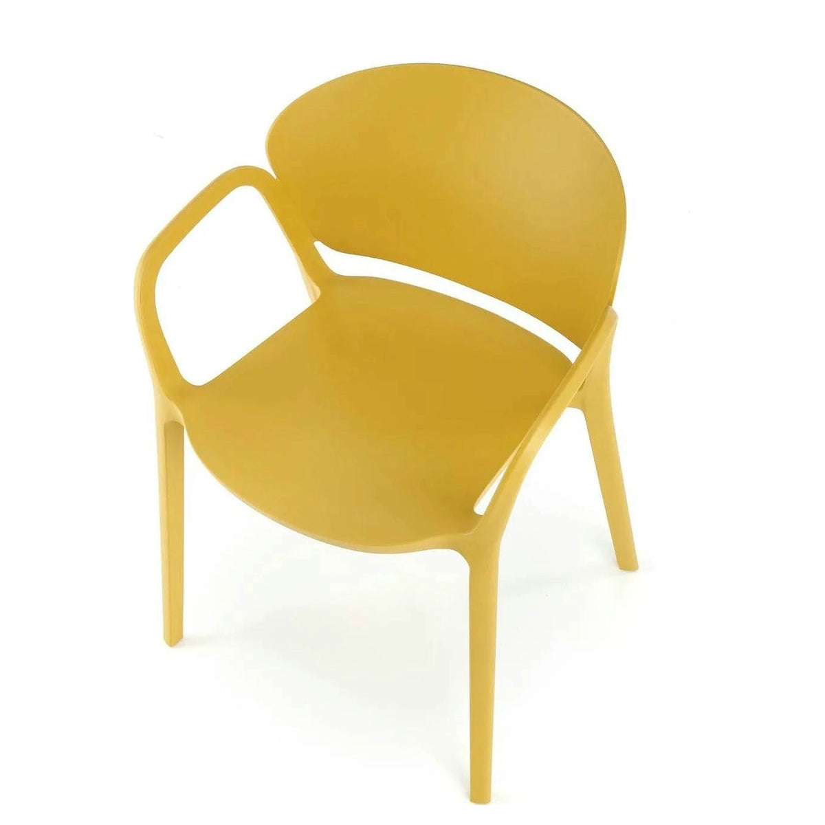 Scaun K491, galben, polipropilena, 60x56x76 cm