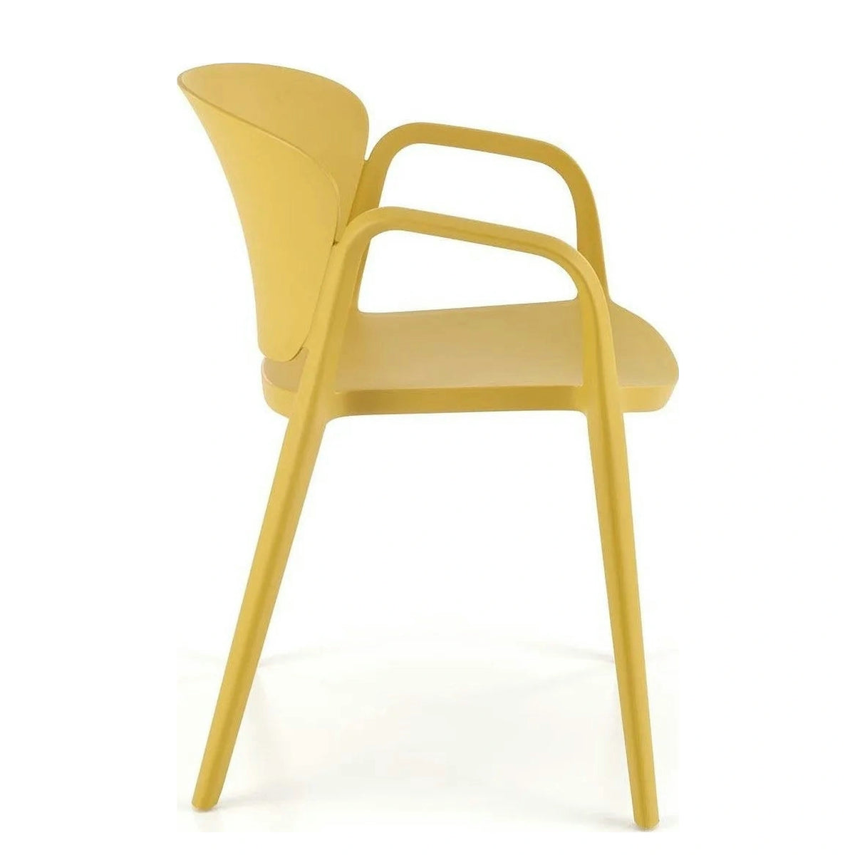Scaun K491, galben, polipropilena, 60x56x76 cm