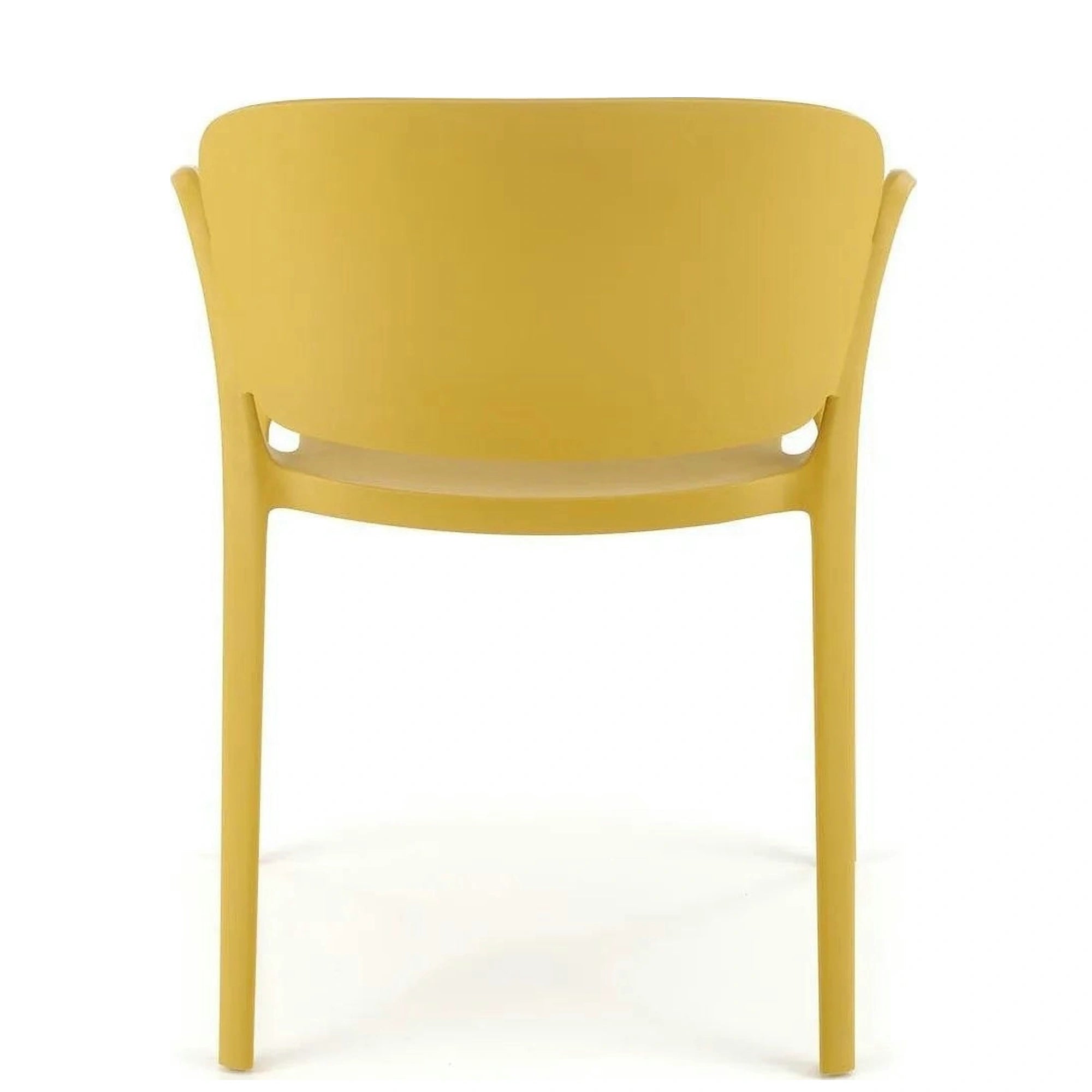 Scaun K491, galben, polipropilena, 60x56x76 cm