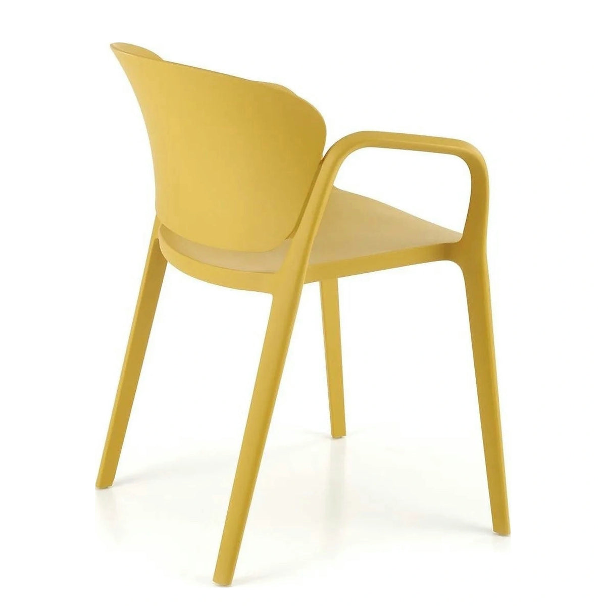 Scaun K491, galben, polipropilena, 60x56x76 cm