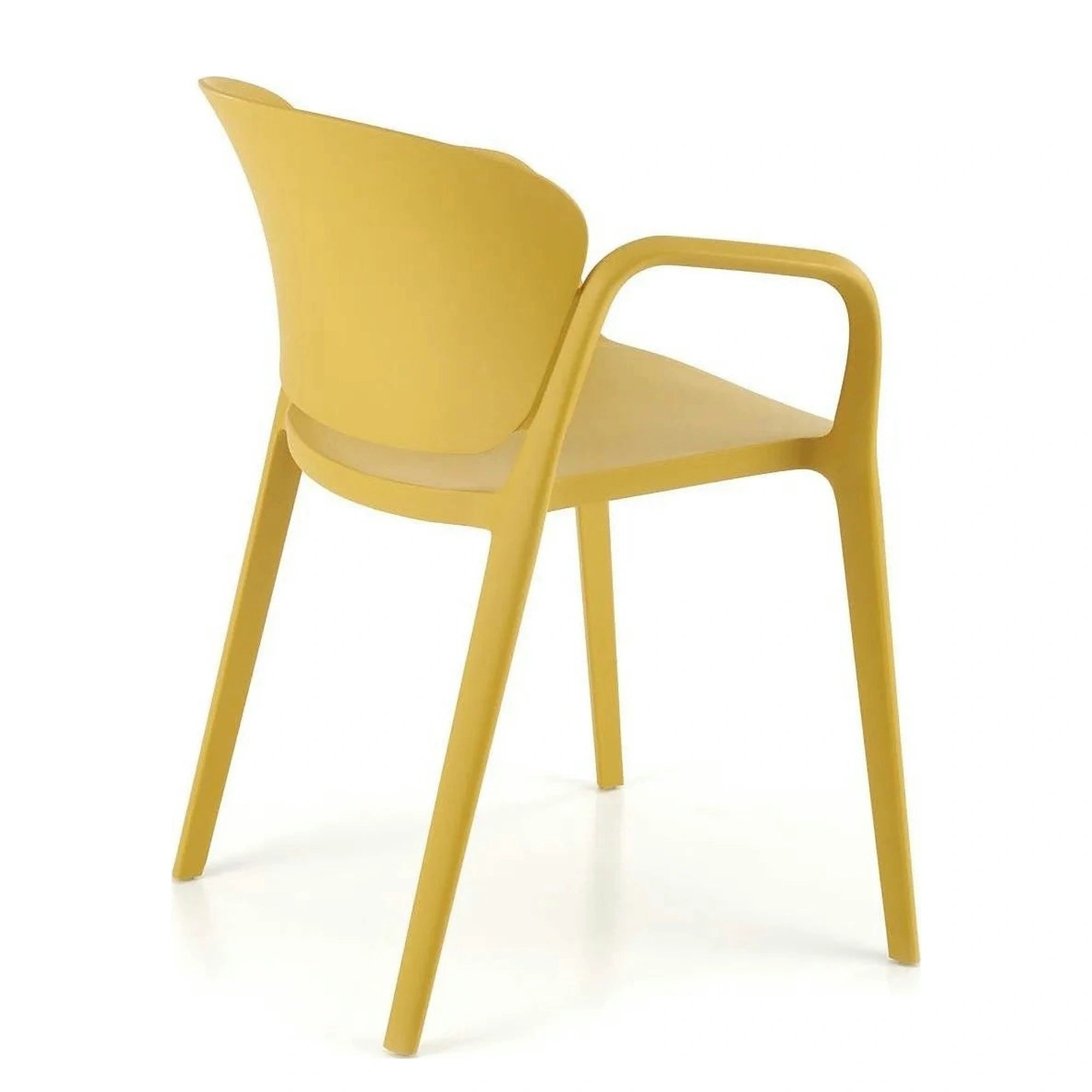 Scaun K491, galben, polipropilena, 60x56x76 cm