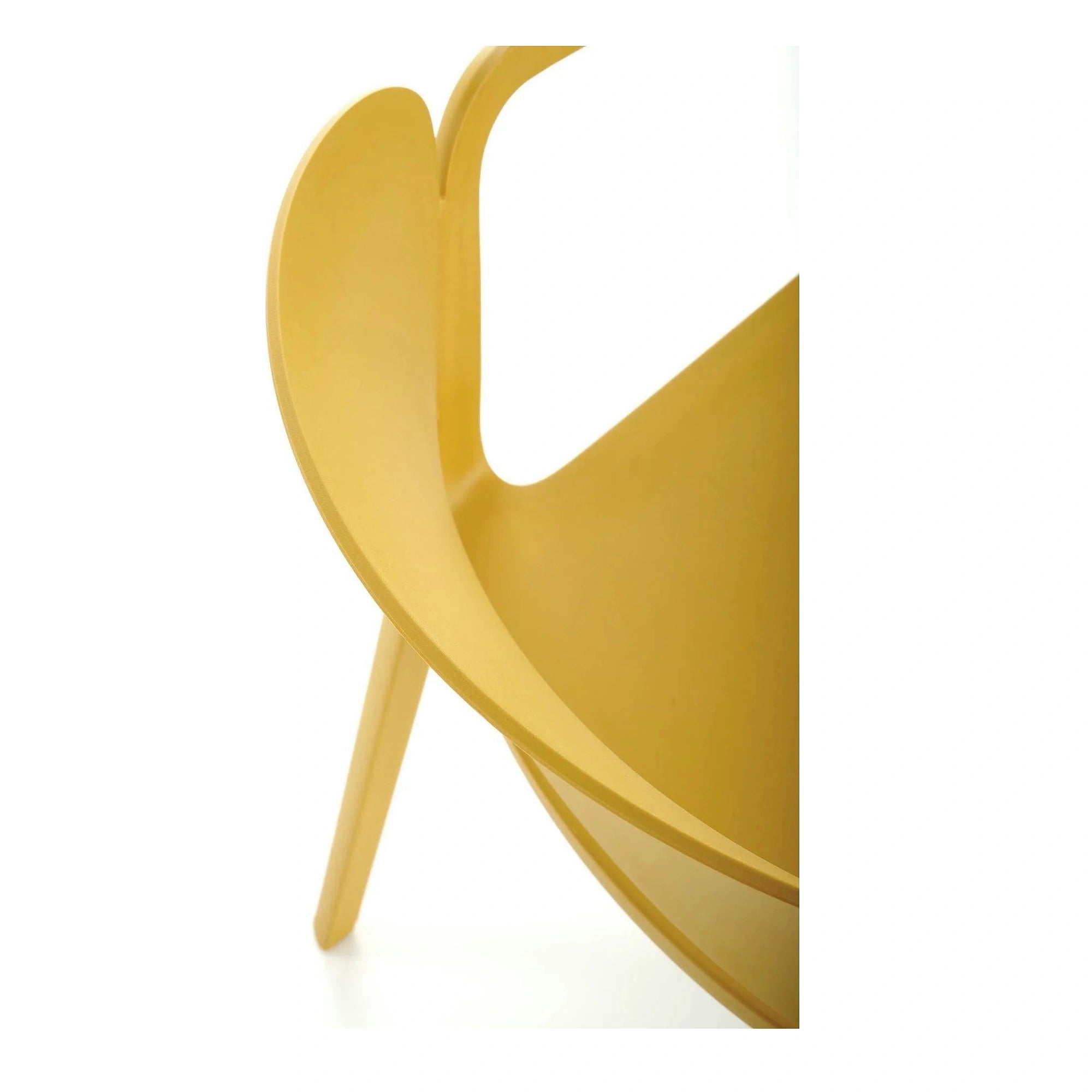 Scaun K491, galben, polipropilena, 60x56x76 cm