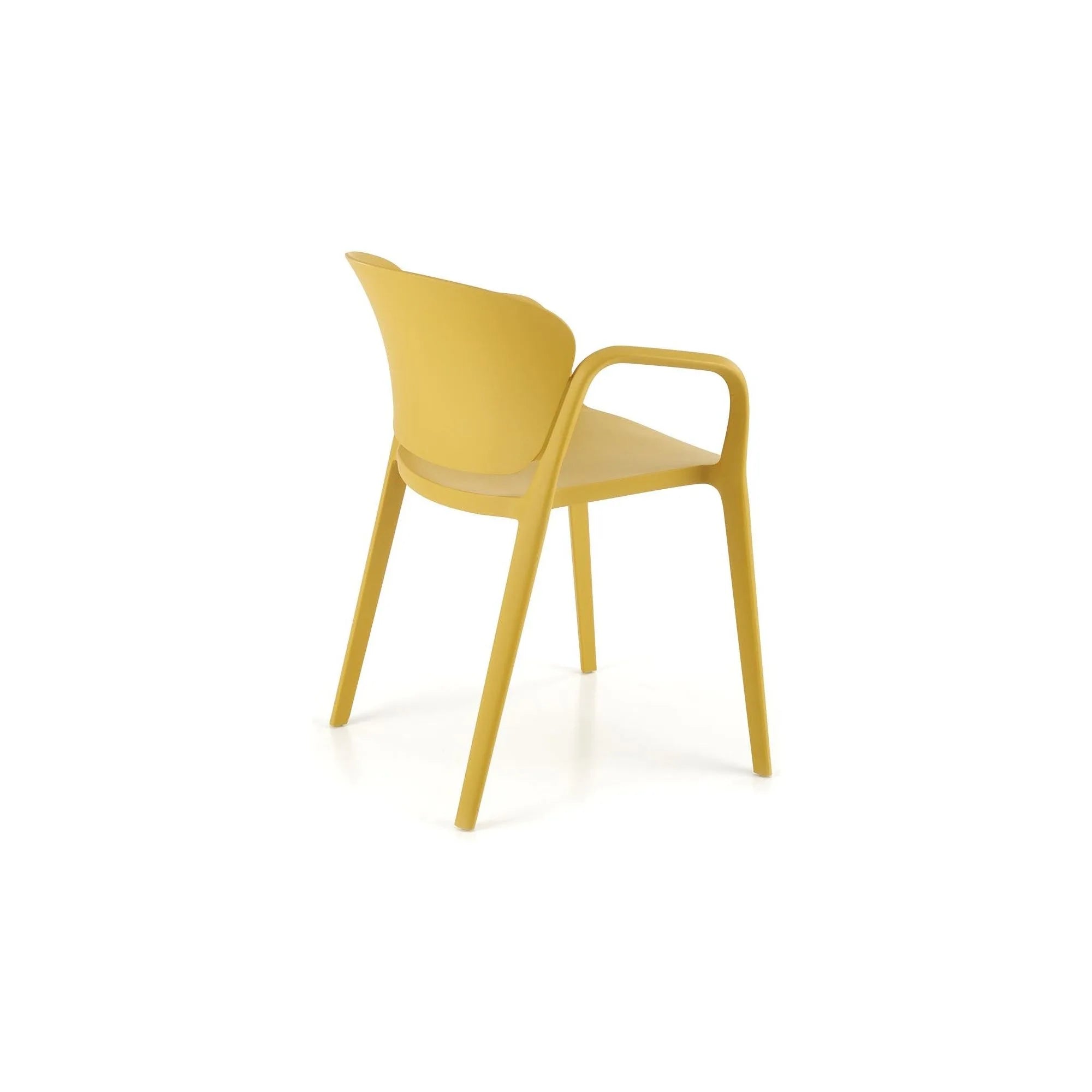 Scaun K491, galben, polipropilena, 60x56x76 cm