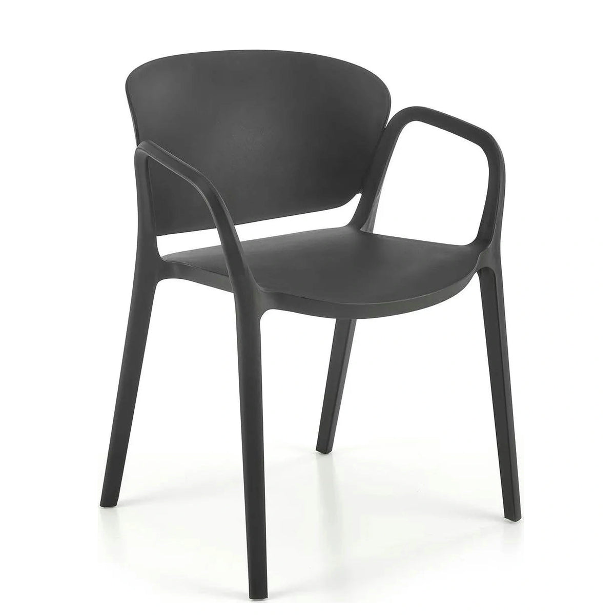 Scaun K491, negru, polipropilena, 60x56x76 cm