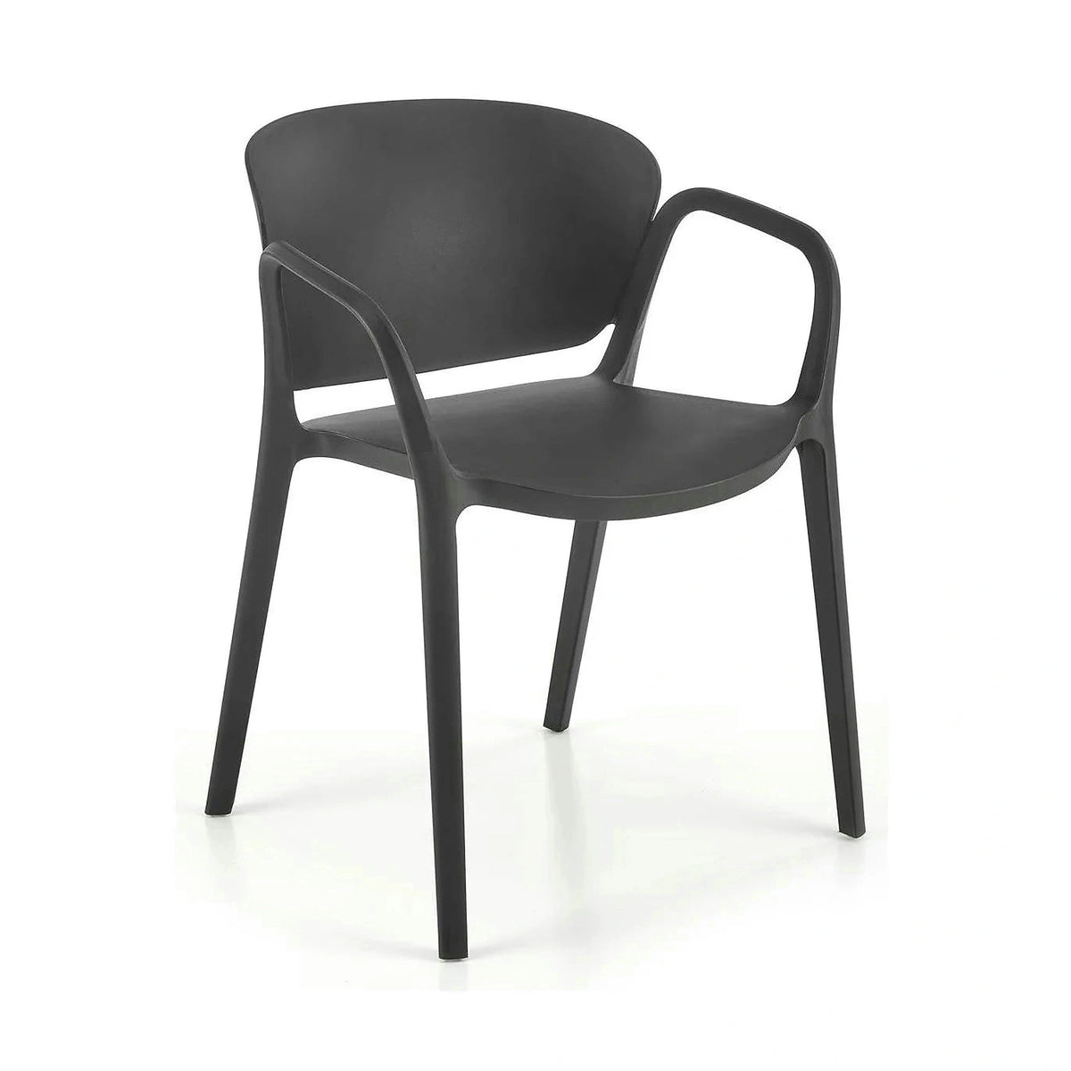 Scaun K491, negru, polipropilena, 60x56x76 cm