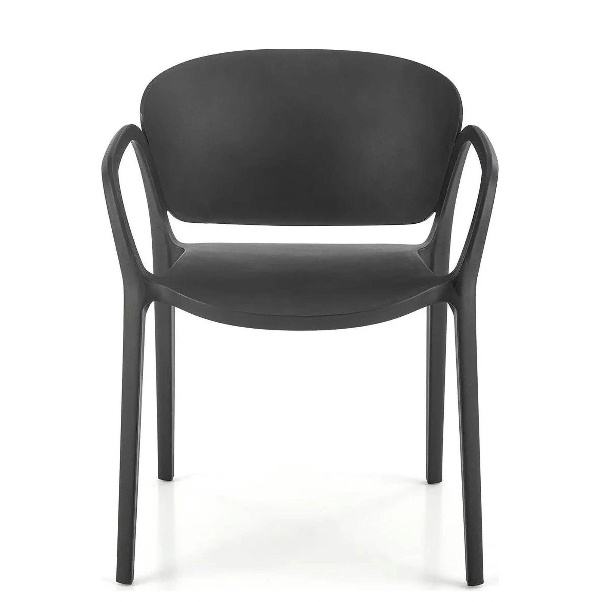 Scaun K491, negru, polipropilena, 60x56x76 cm