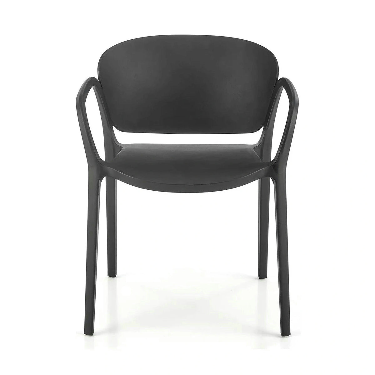 Scaun K491, negru, polipropilena, 60x56x76 cm