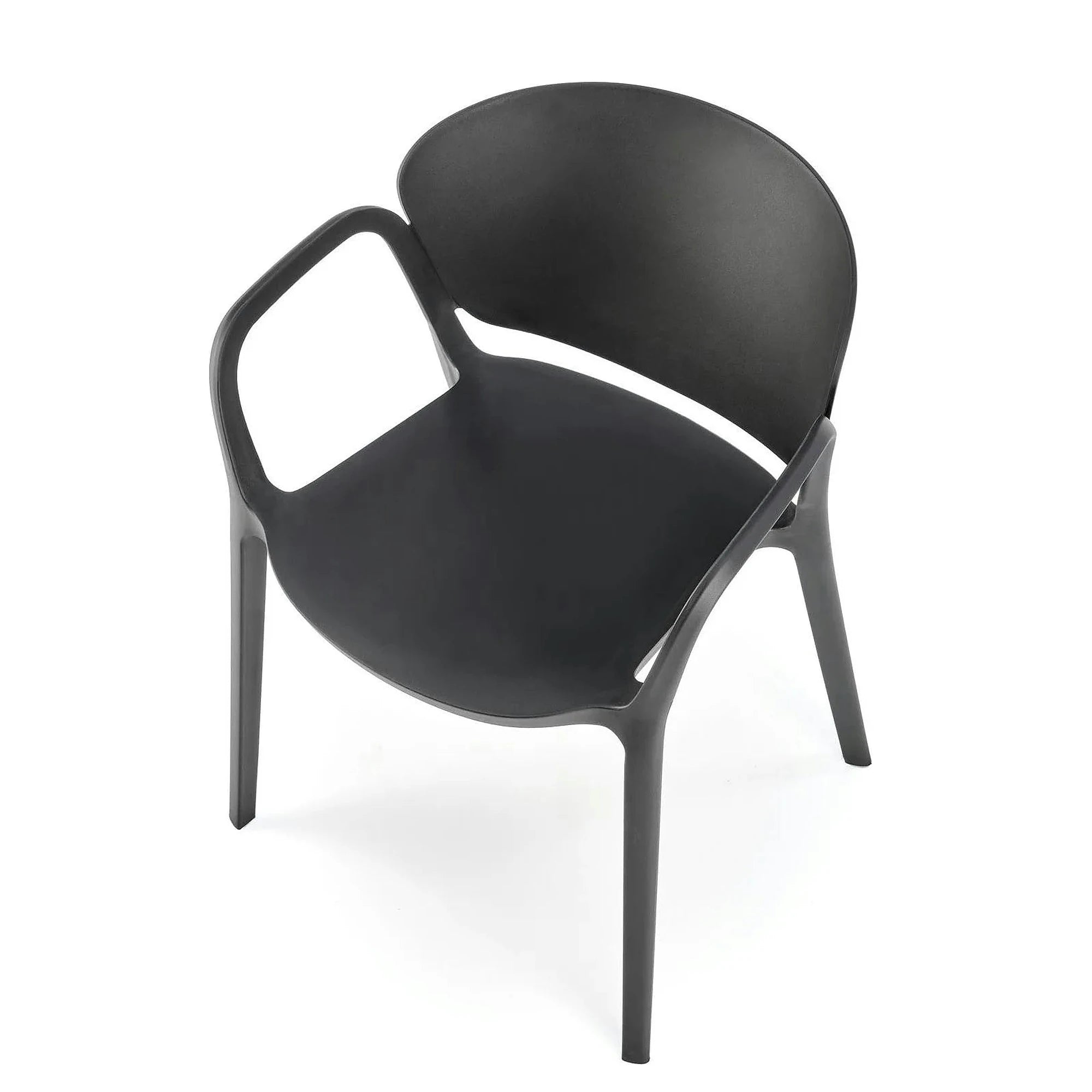Scaun K491, negru, polipropilena, 60x56x76 cm