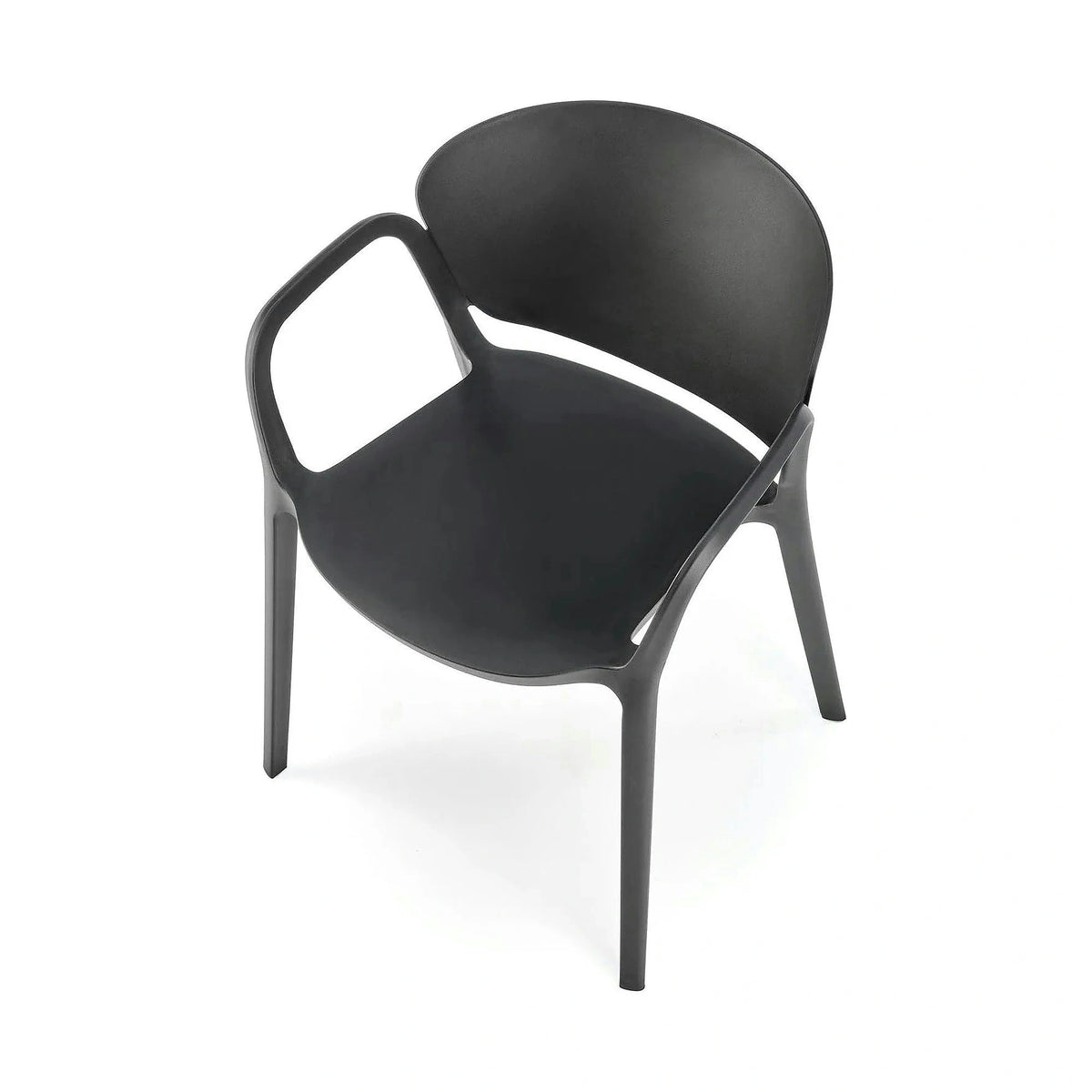 Scaun K491, negru, polipropilena, 60x56x76 cm