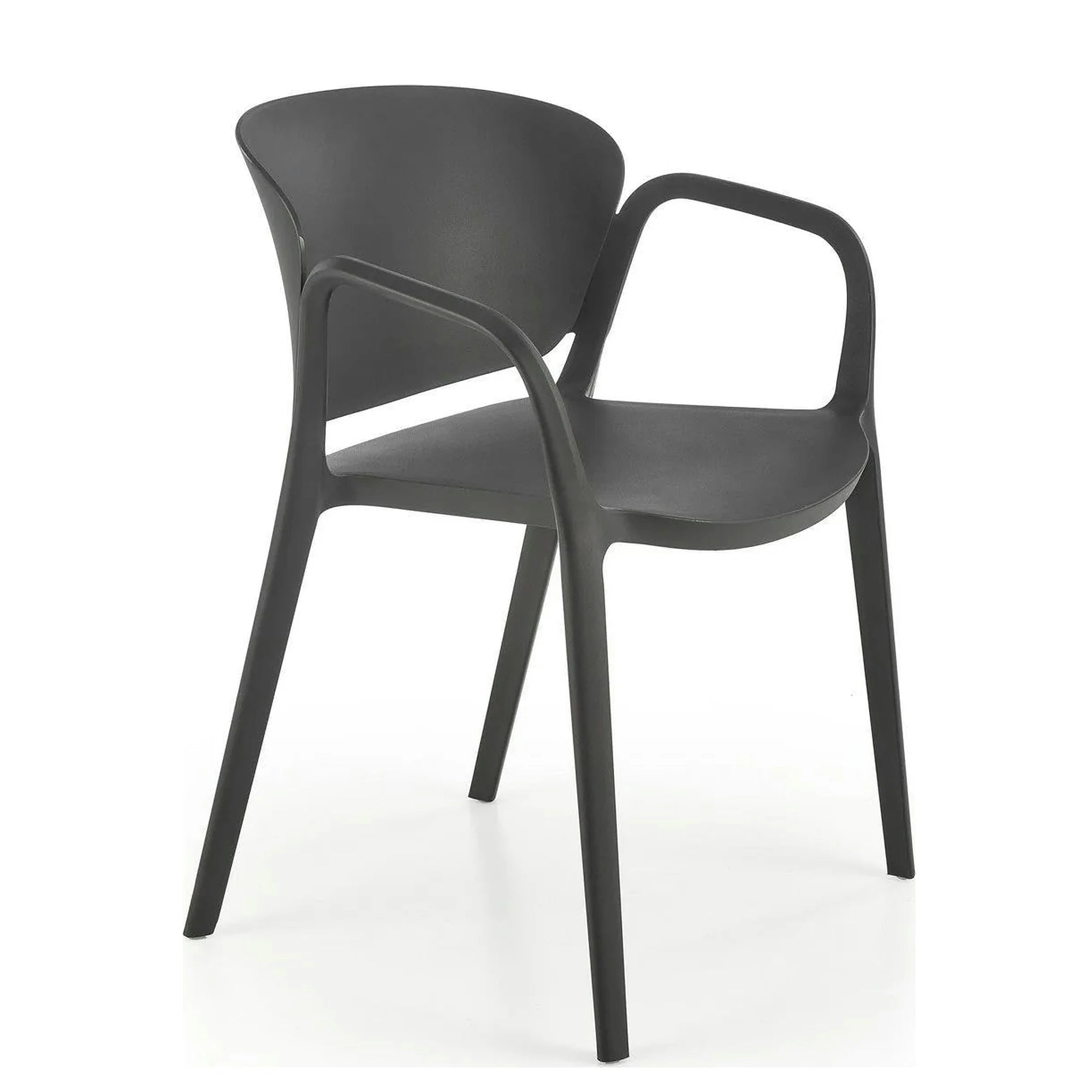 Scaun K491, negru, polipropilena, 60x56x76 cm