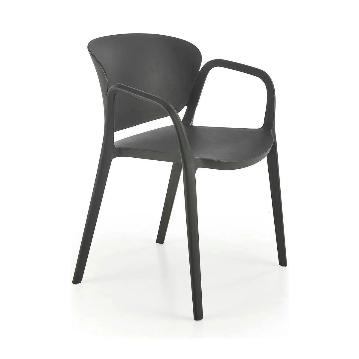 Scaun K491, negru, polipropilena, 60x56x76 cm