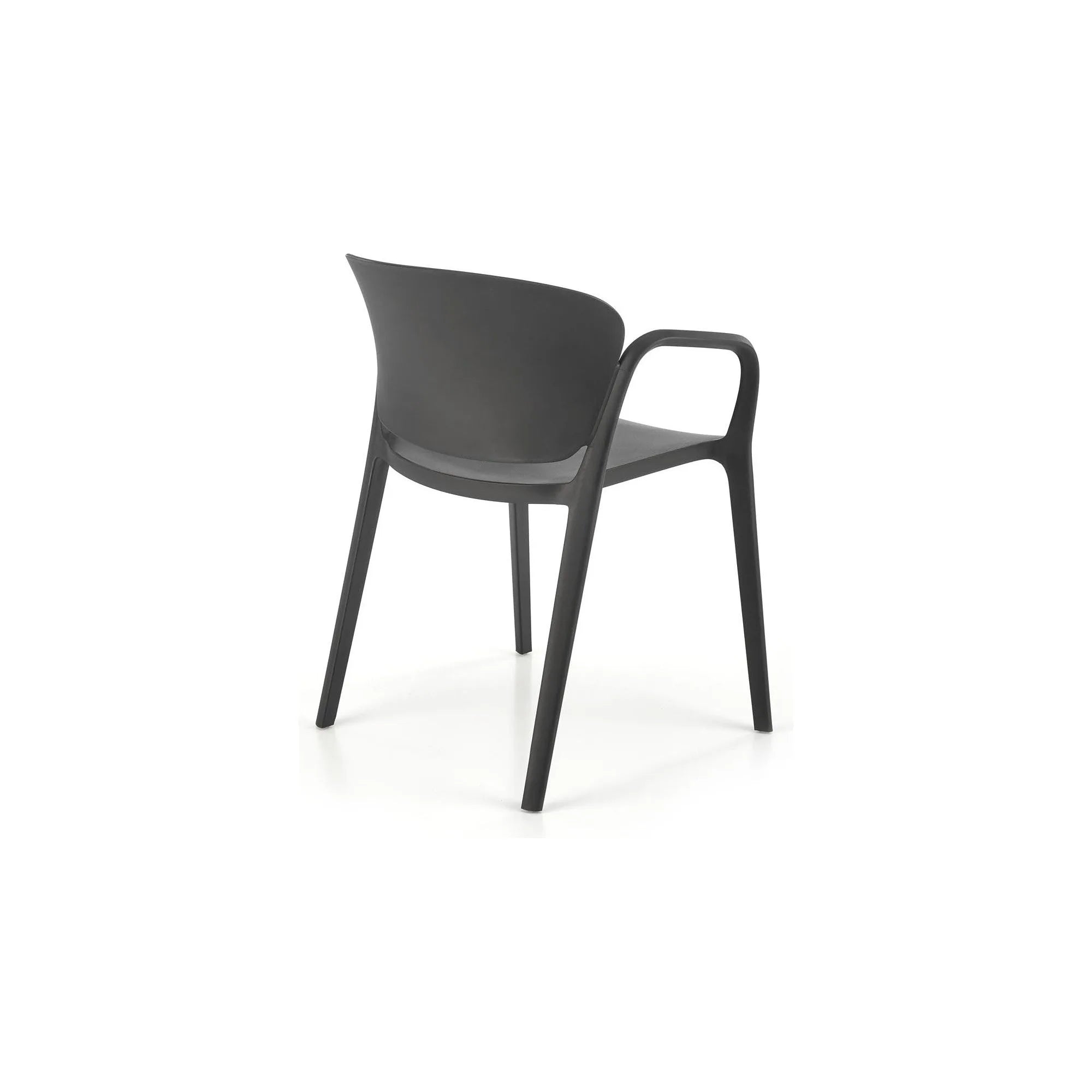 Scaun K491, negru, polipropilena, 60x56x76 cm