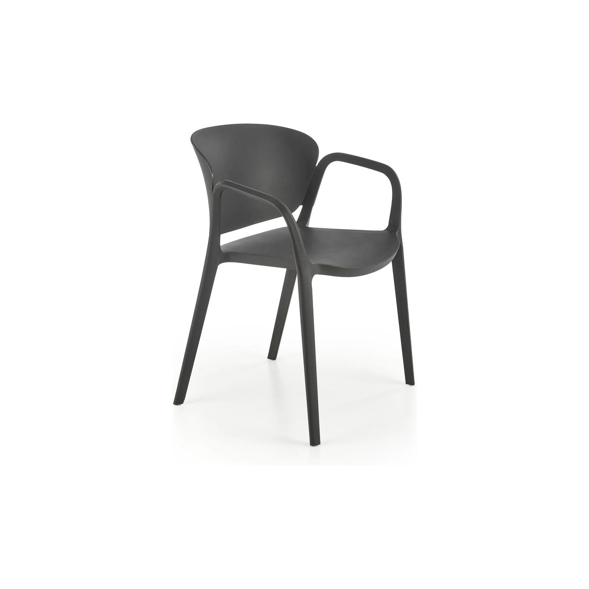 Scaun K491, negru, polipropilena, 60x56x76 cm