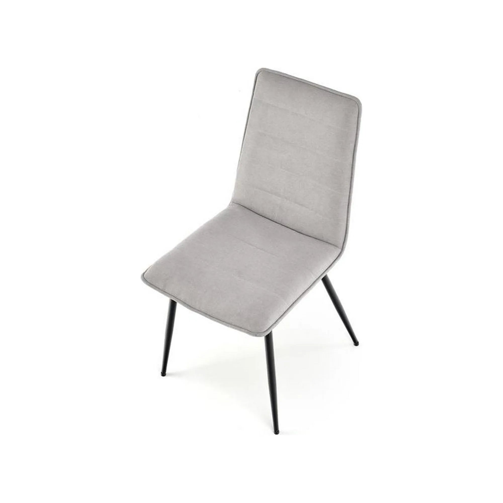 Scaun K493, gri/negru, stofa clasica/metal, 47x60x92 cm