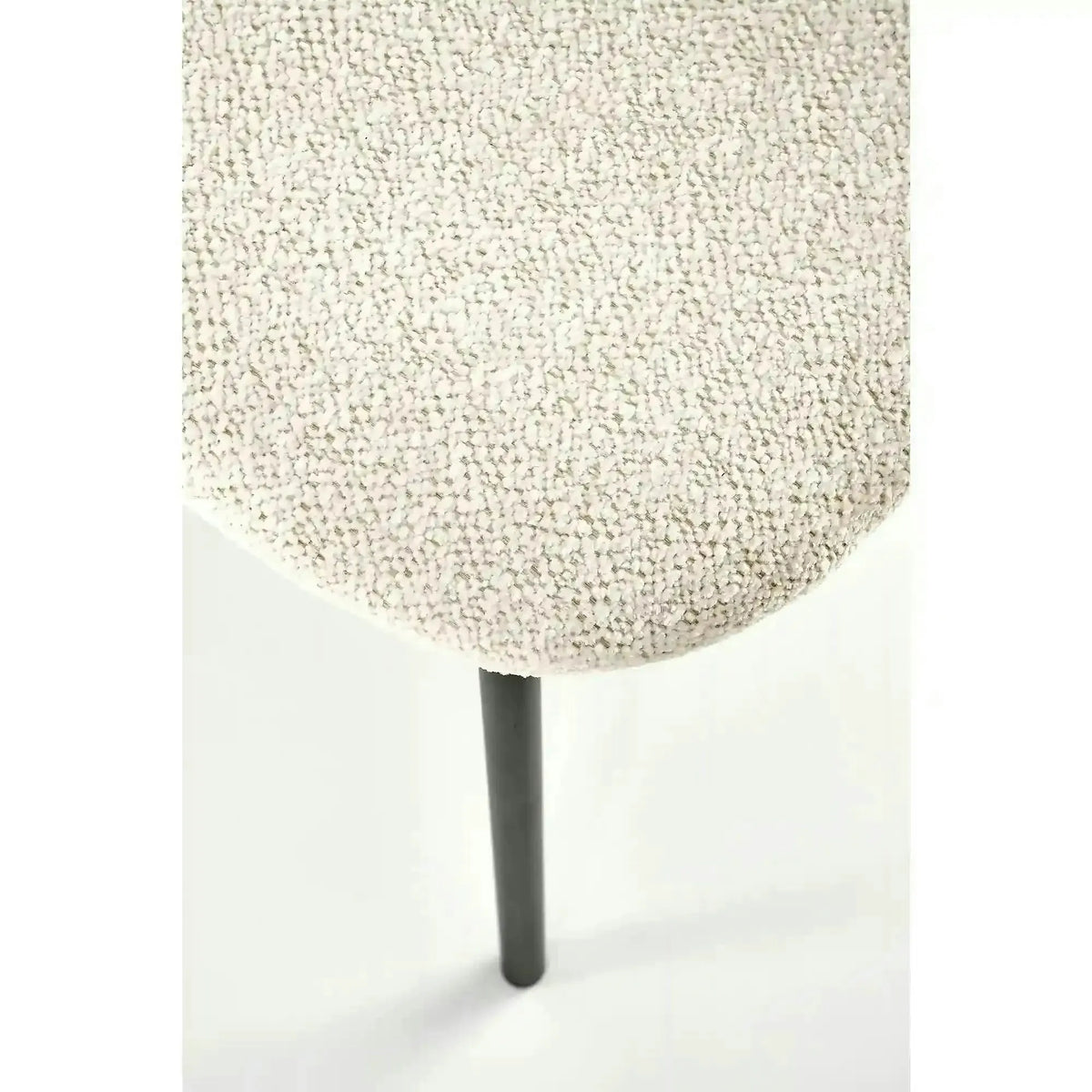 Scaun K497, crem, stofa clasica/metal, 52x62x82 cm