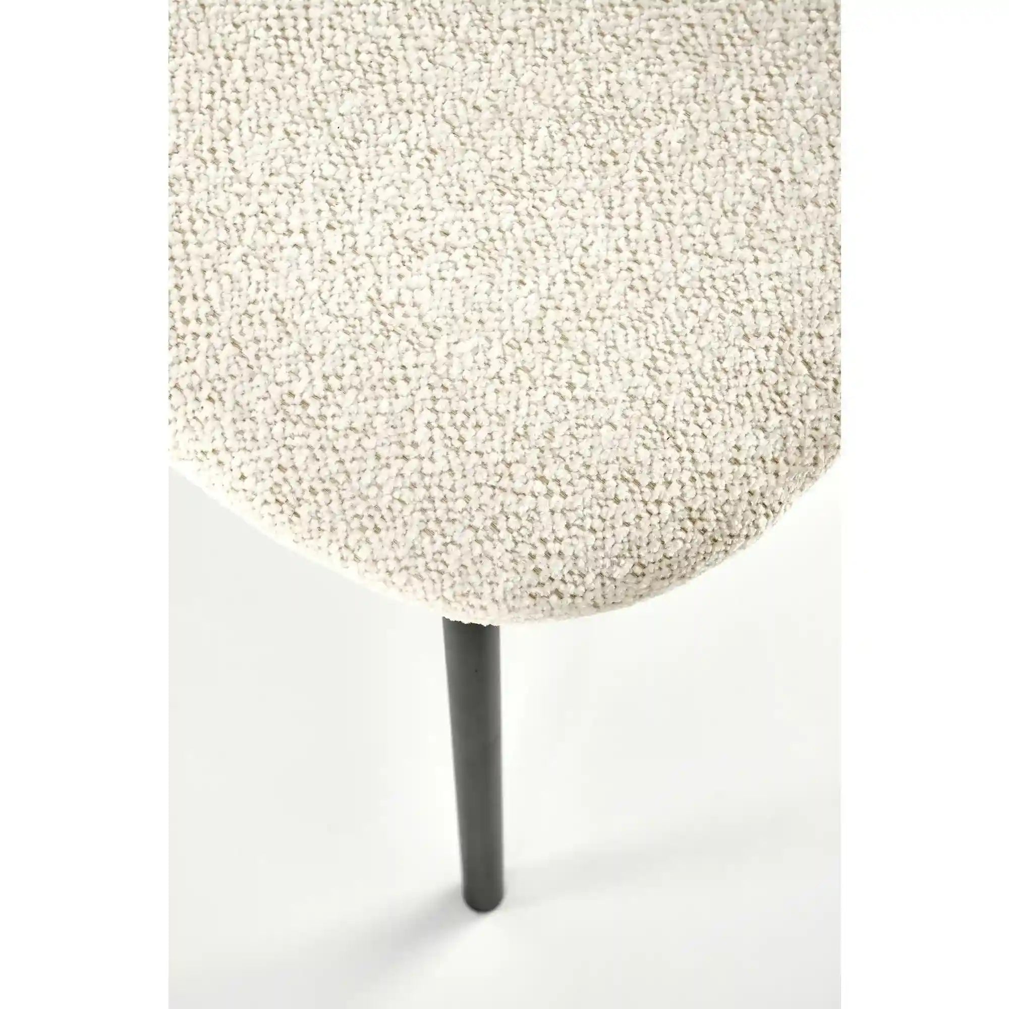 Scaun K497, crem, stofa clasica/metal, 52x62x82 cm