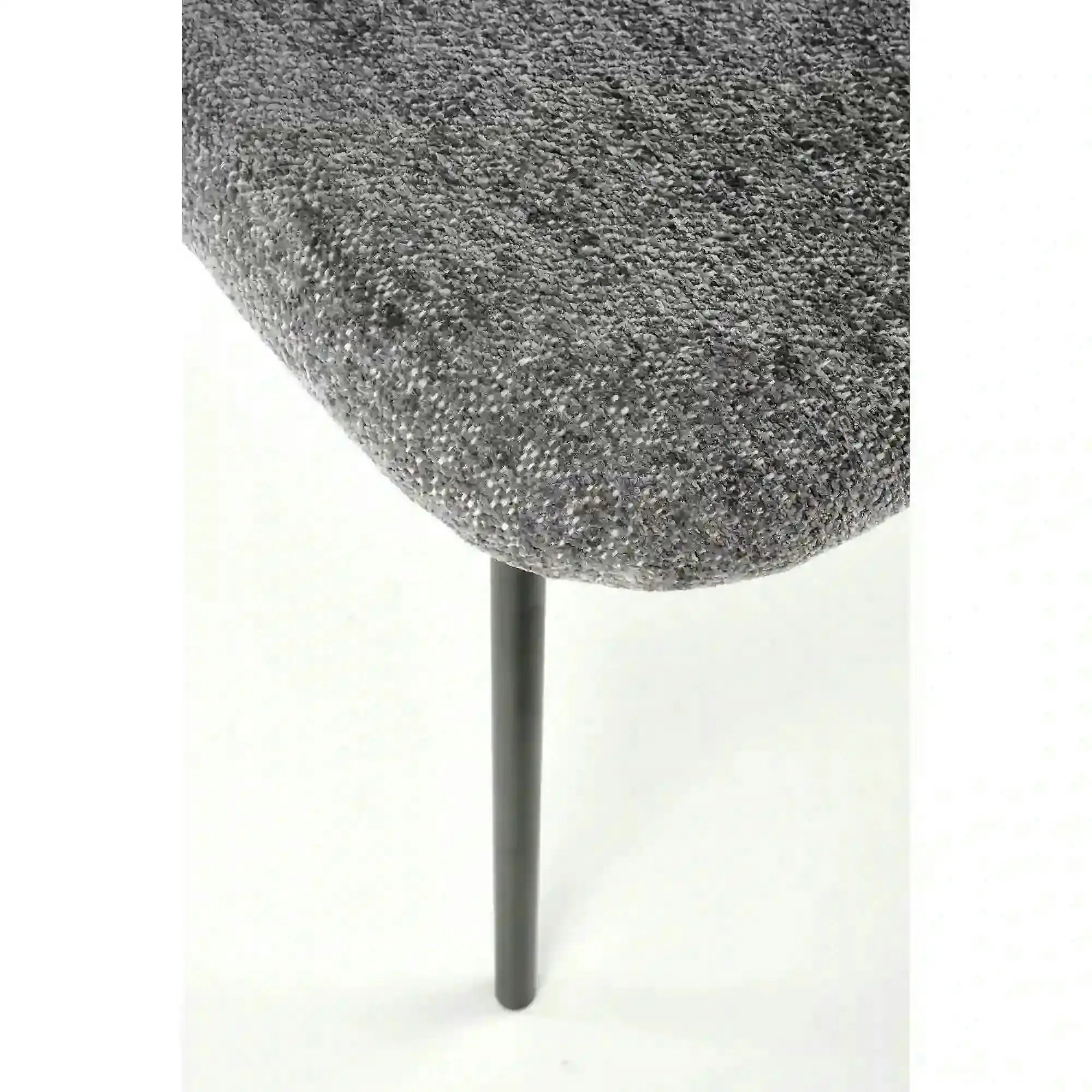 Scaun K497, gri deschis, stofa clasica/metal, 52x62x82 cm