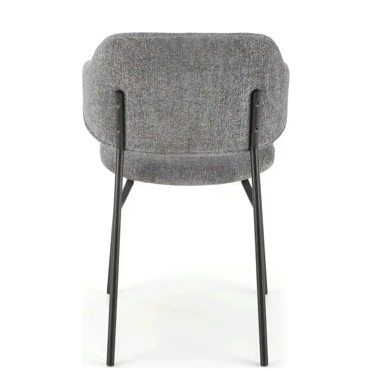 Scaun K497, gri deschis, stofa clasica/metal, 52x62x82 cm