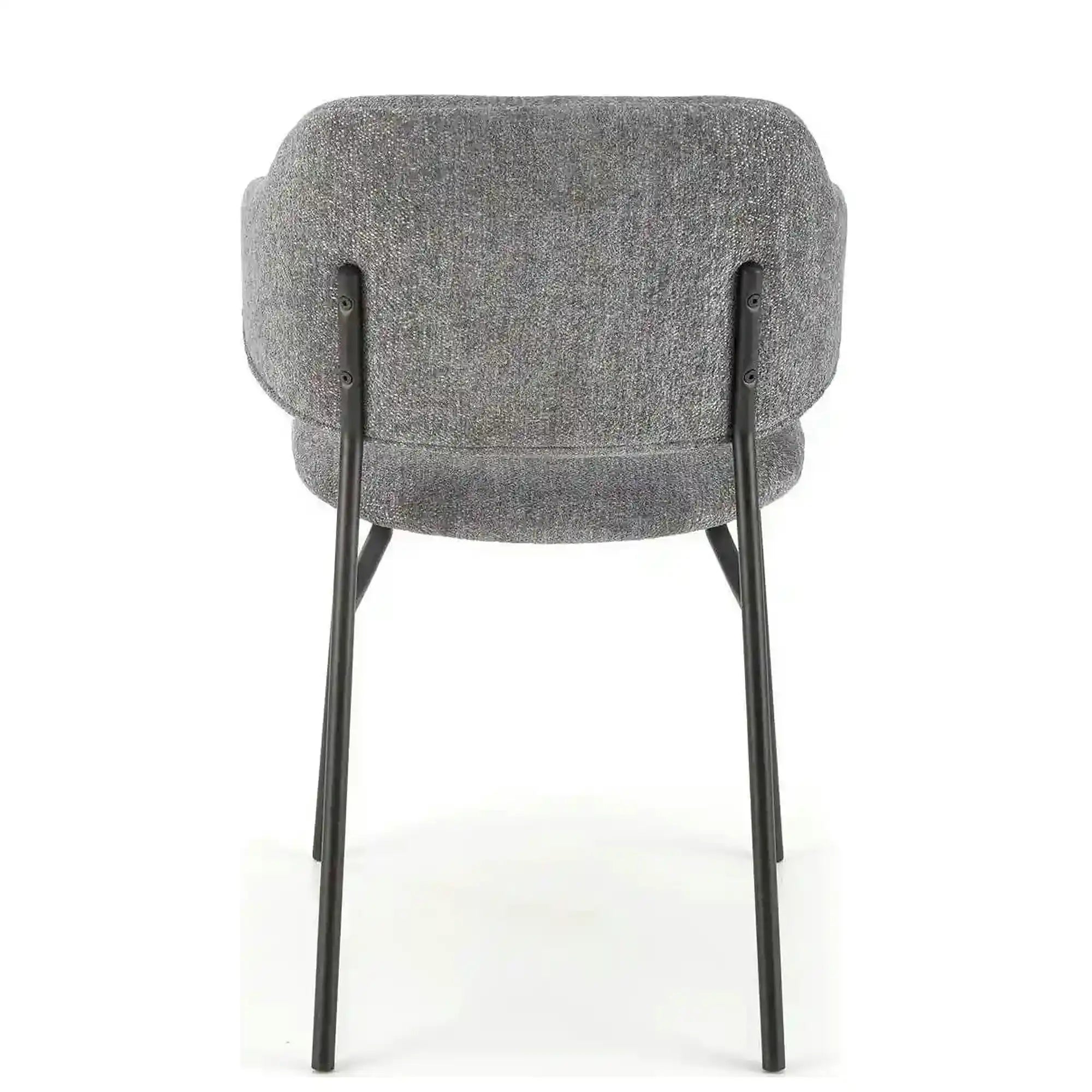 Scaun K497, gri deschis, stofa clasica/metal, 52x62x82 cm