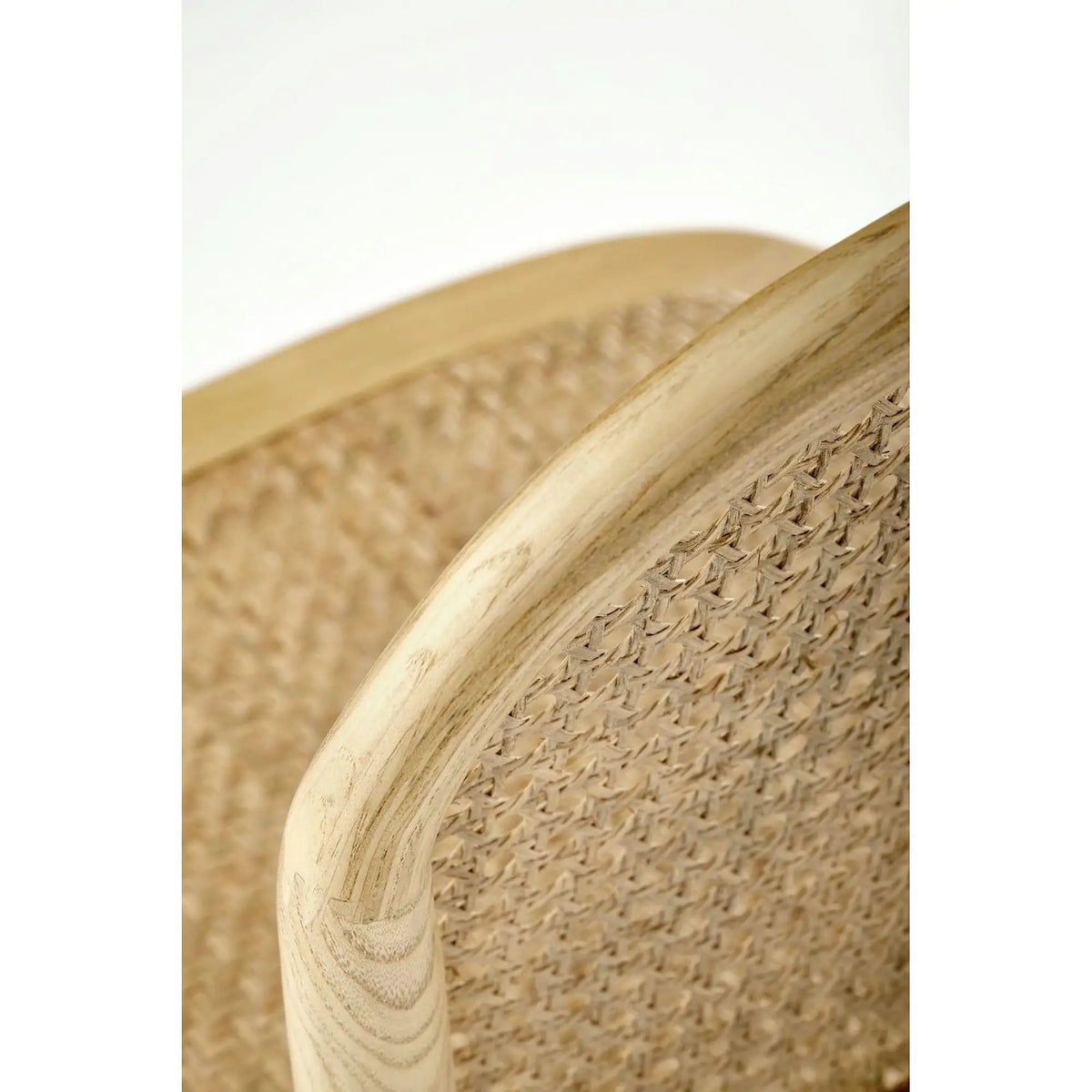 Scaun K502, stejar, ratan natural/lemn, 45x50x89 cm