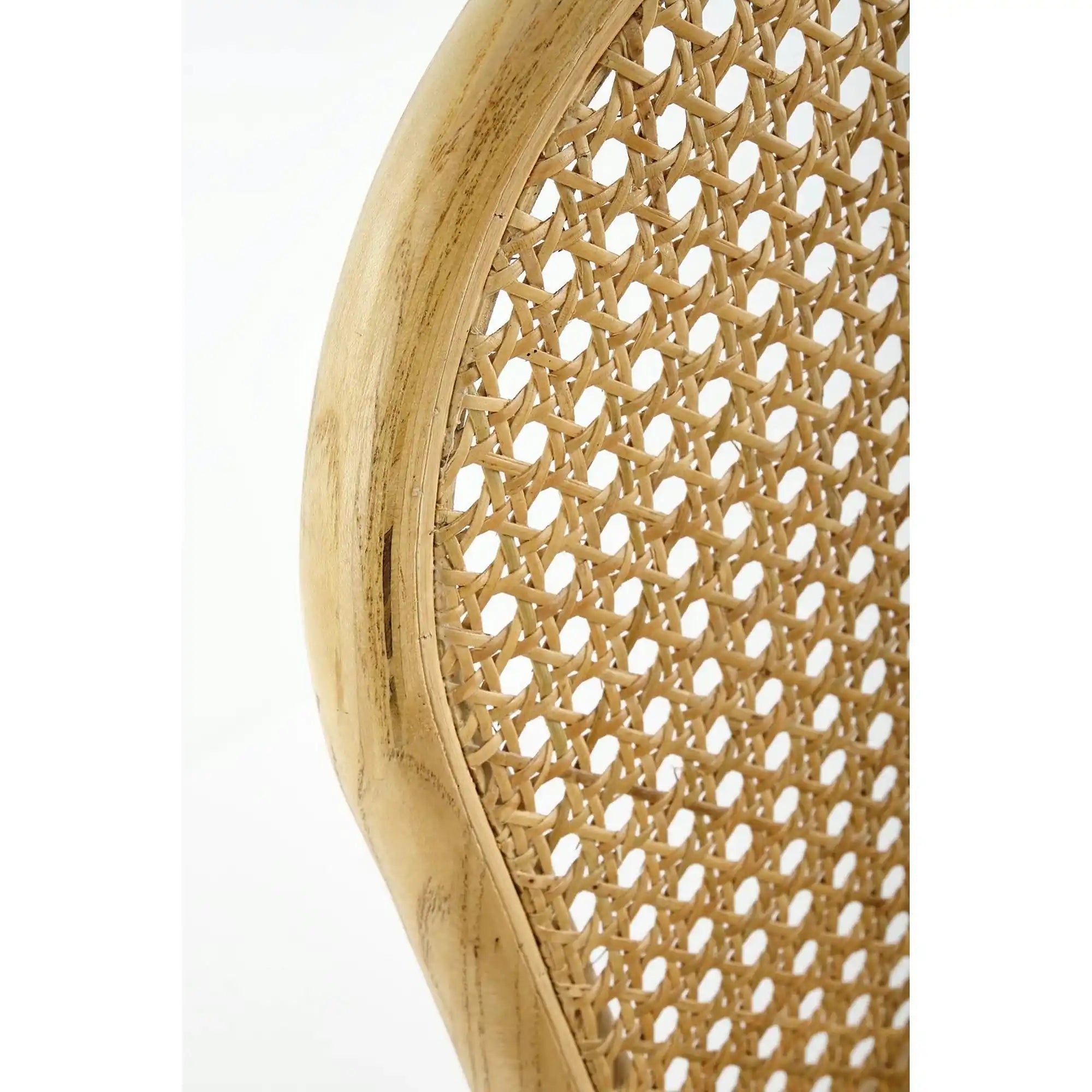 Scaun K502, stejar, ratan natural/lemn, 45x50x89 cm