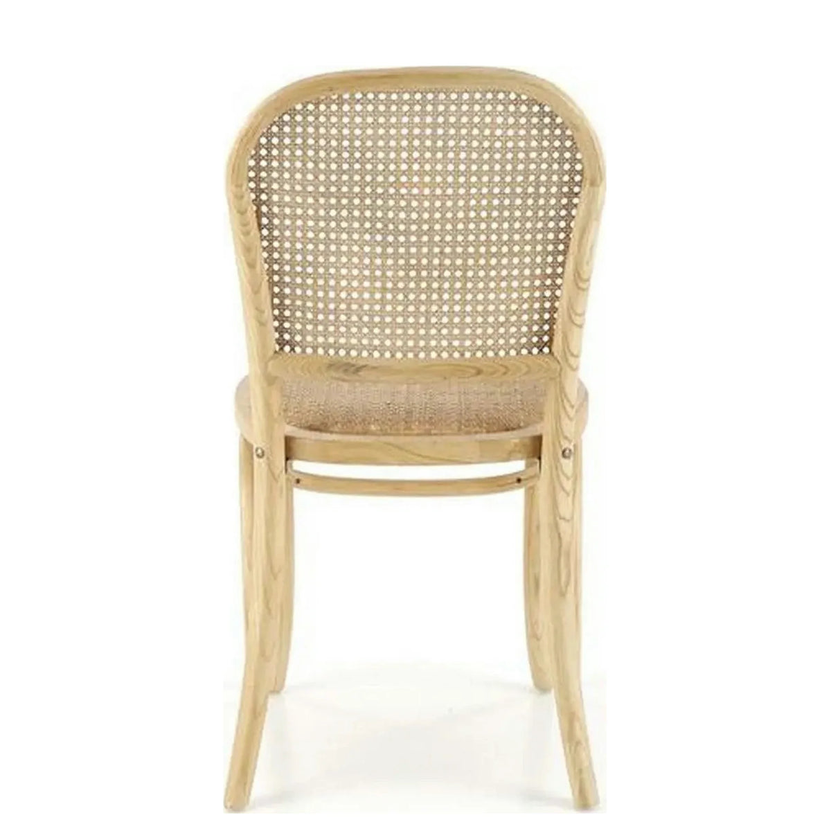 Scaun K502, stejar, ratan natural/lemn, 45x50x89 cm