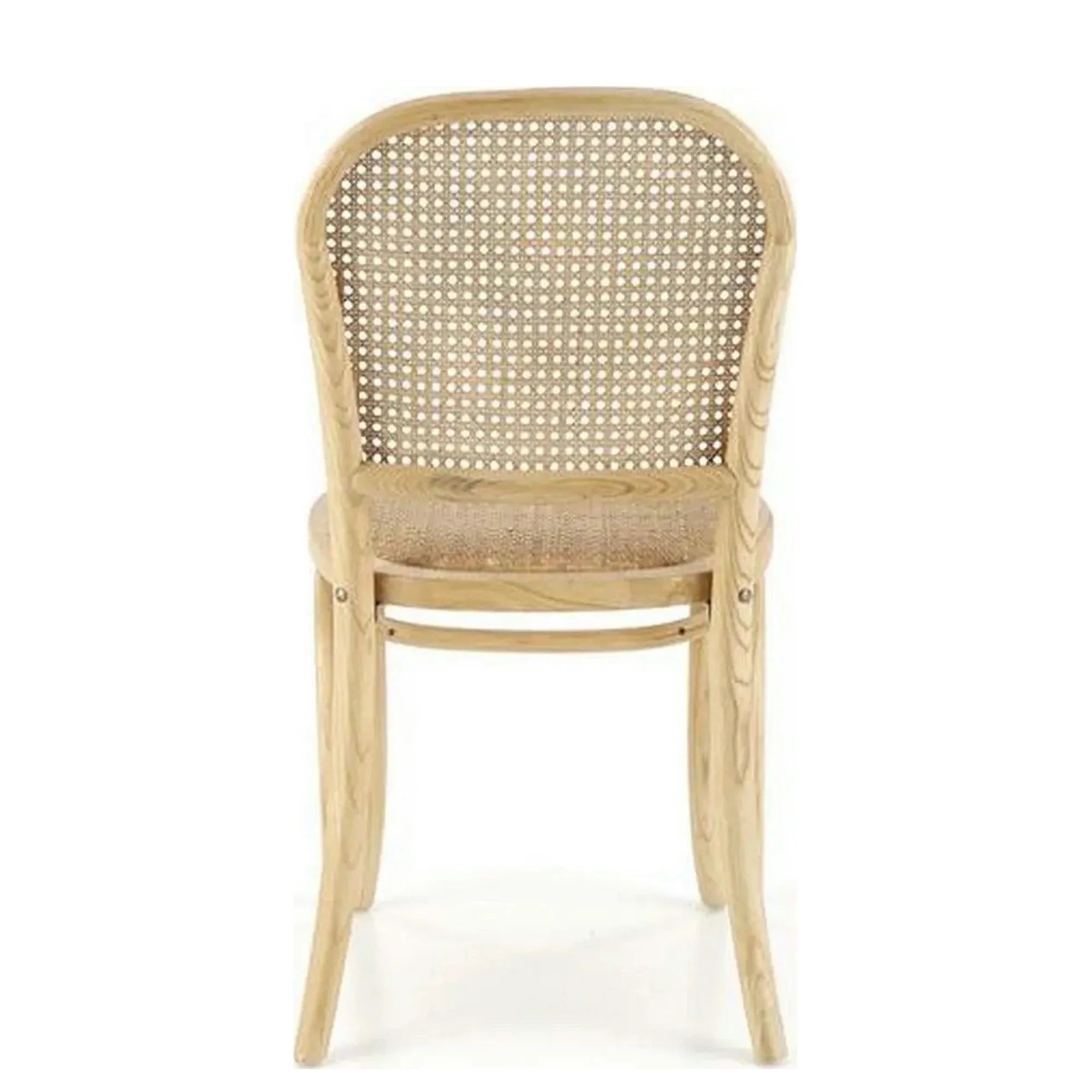 Scaun K502, stejar, ratan natural/lemn, 45x50x89 cm
