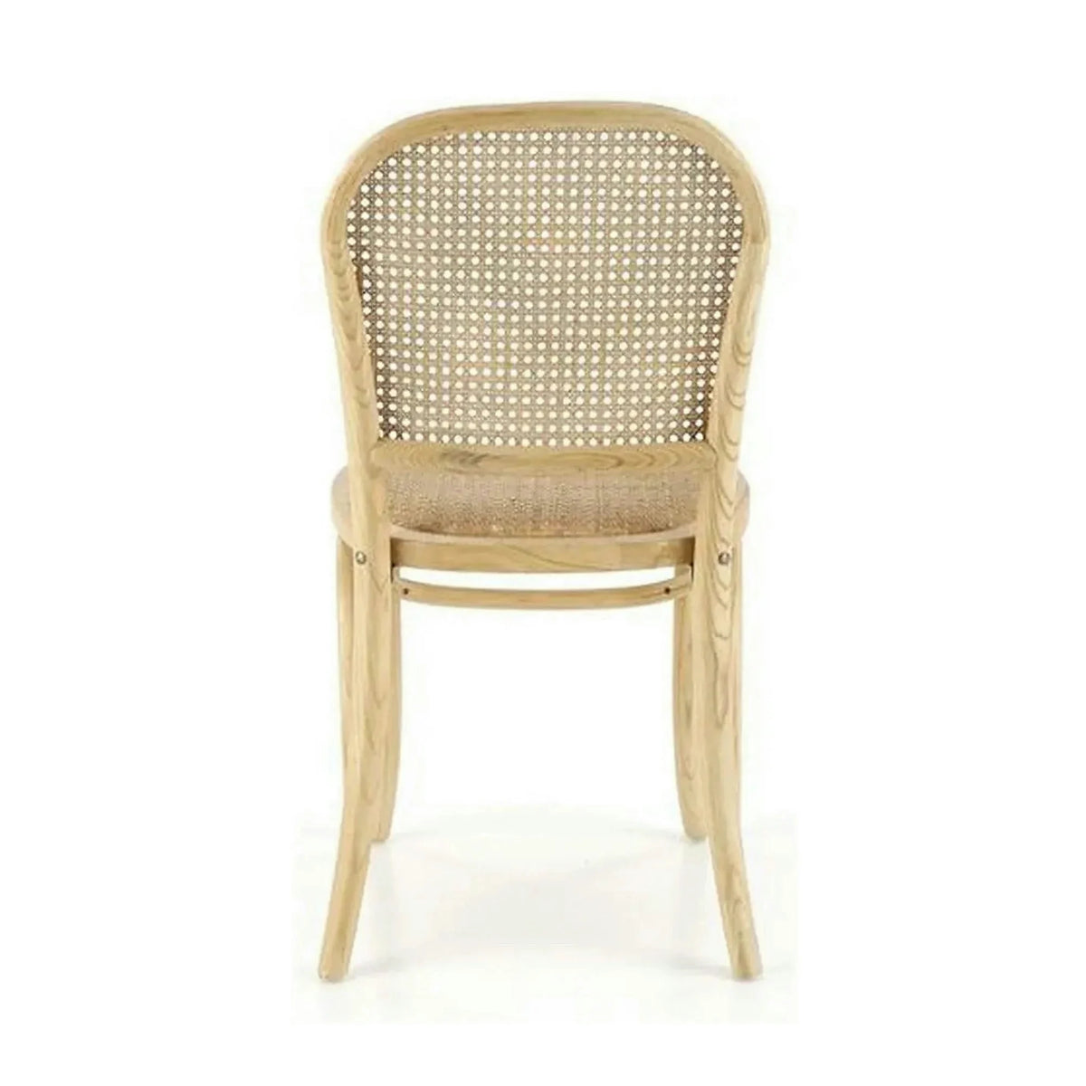 Scaun K502, stejar, ratan natural/lemn, 45x50x89 cm