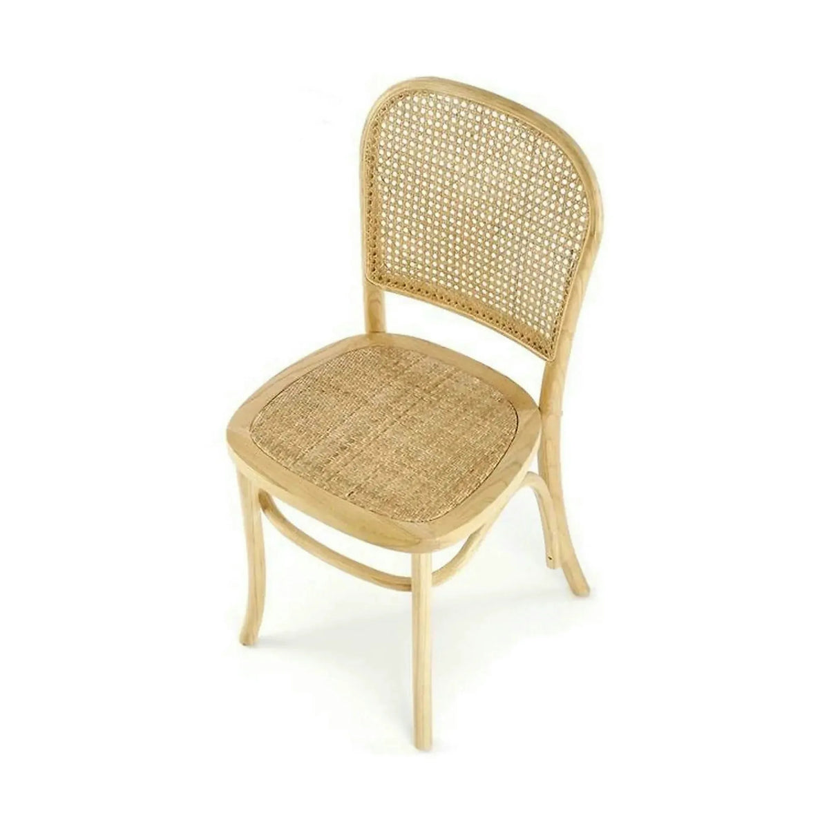 Scaun K502, stejar, ratan natural/lemn, 45x50x89 cm