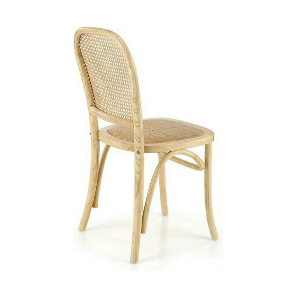 Scaun K502, stejar, ratan natural/lemn, 45x50x89 cm