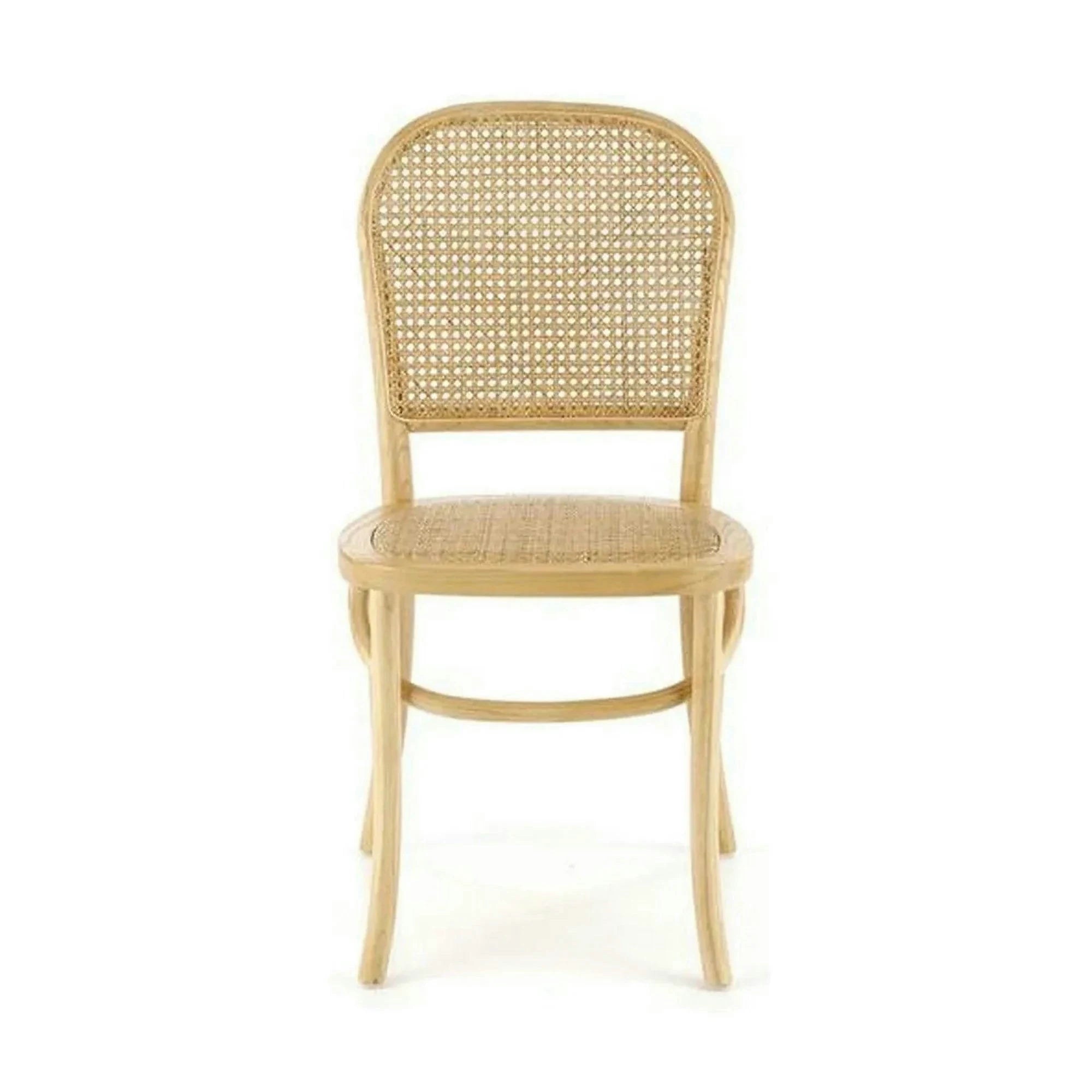 Scaun K502, stejar, ratan natural/lemn, 45x50x89 cm