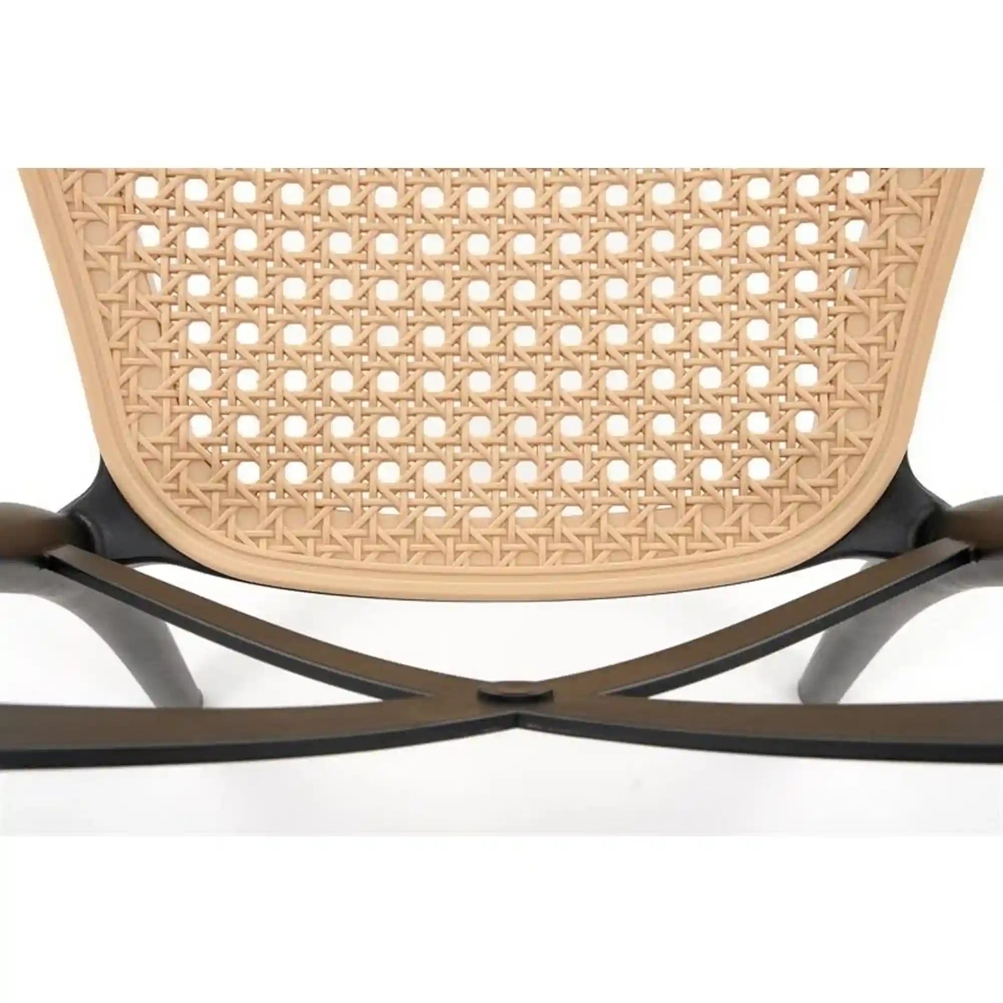 Scaun K512, maro/negru, plastic, 47x51x87 cm