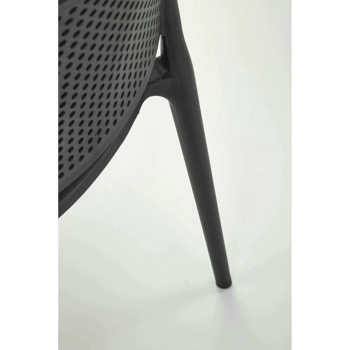 Scaun K514, negru, polipropilena, 42x55x79 cm