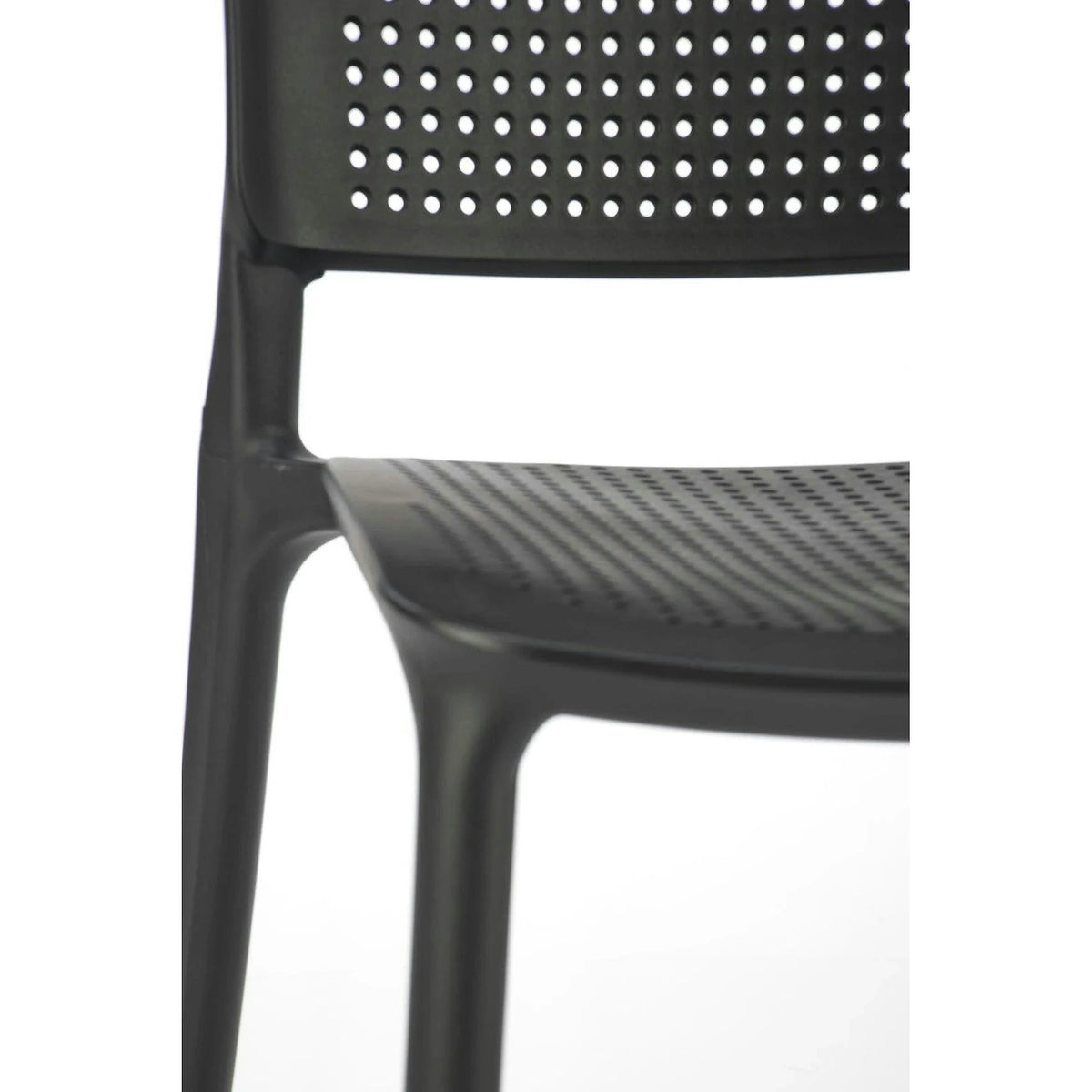 Scaun K514, negru, polipropilena, 42x55x79 cm