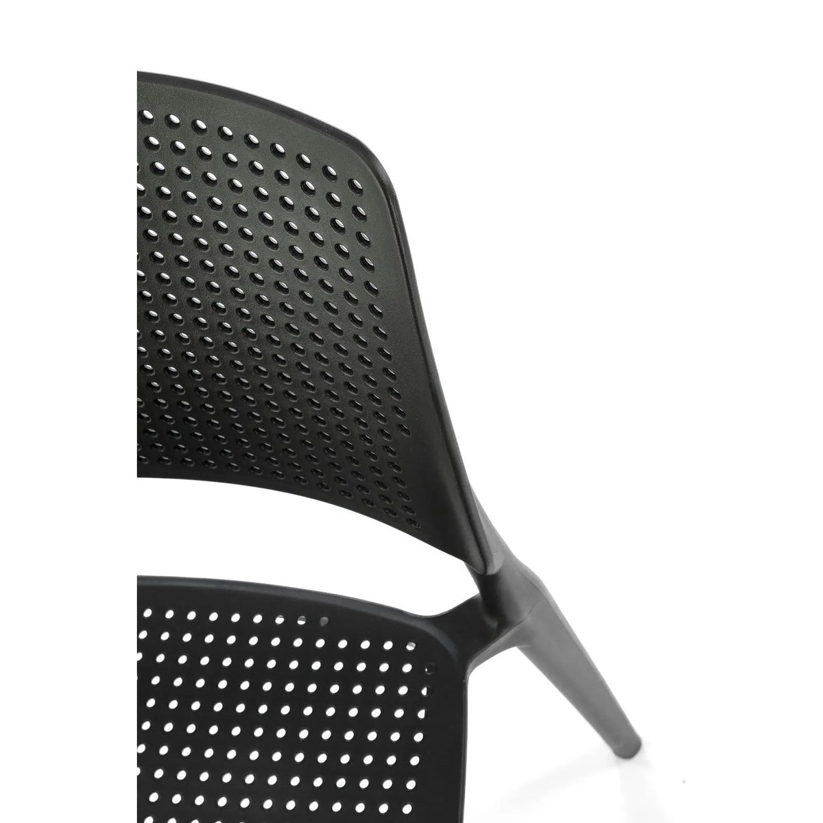 Scaun K514, negru, polipropilena, 42x55x79 cm