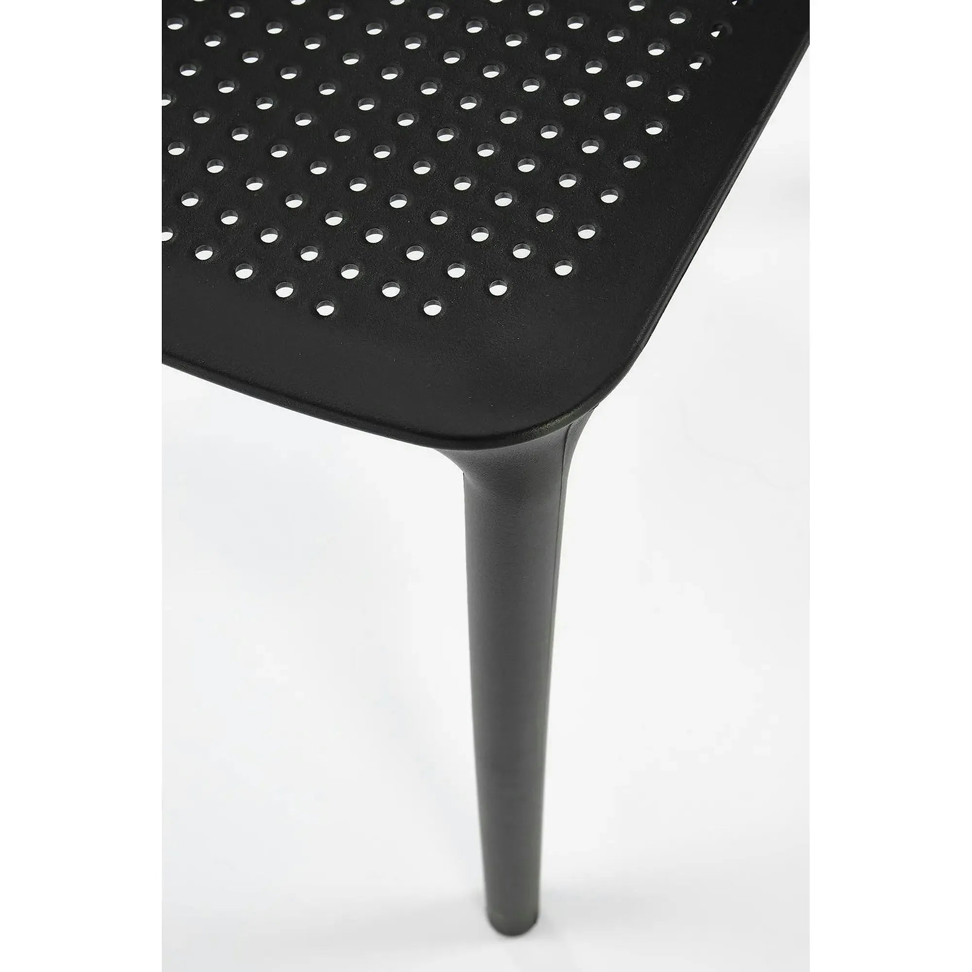 Scaun K514, negru, polipropilena, 42x55x79 cm