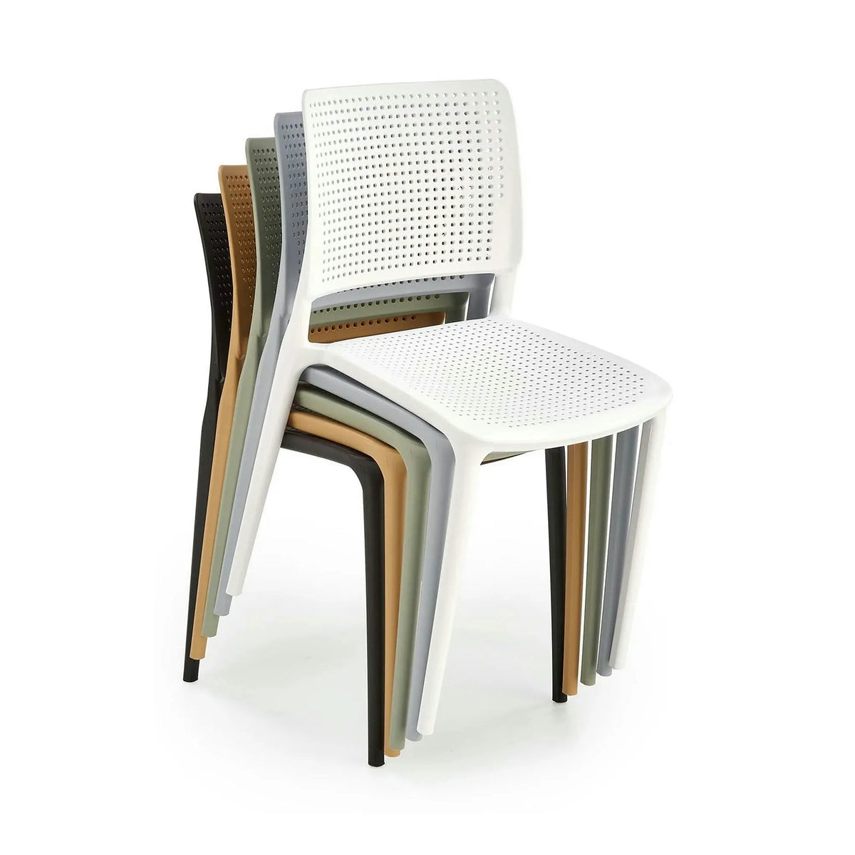 Scaun K514, negru, polipropilena, 42x55x79 cm