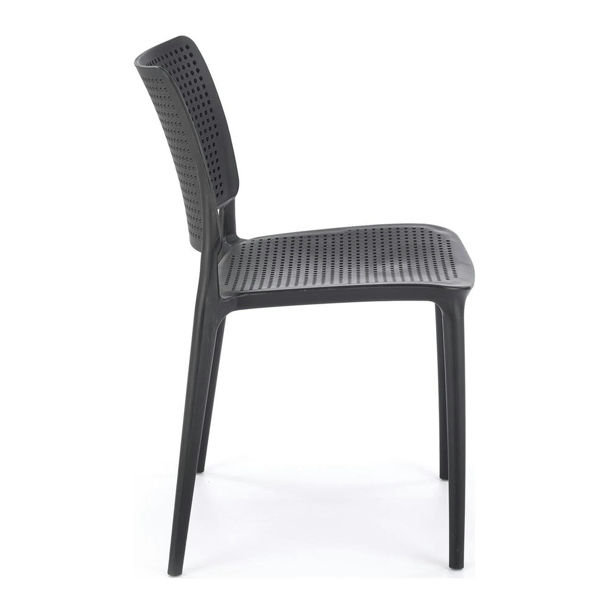 Scaun K514, negru, polipropilena, 42x55x79 cm
