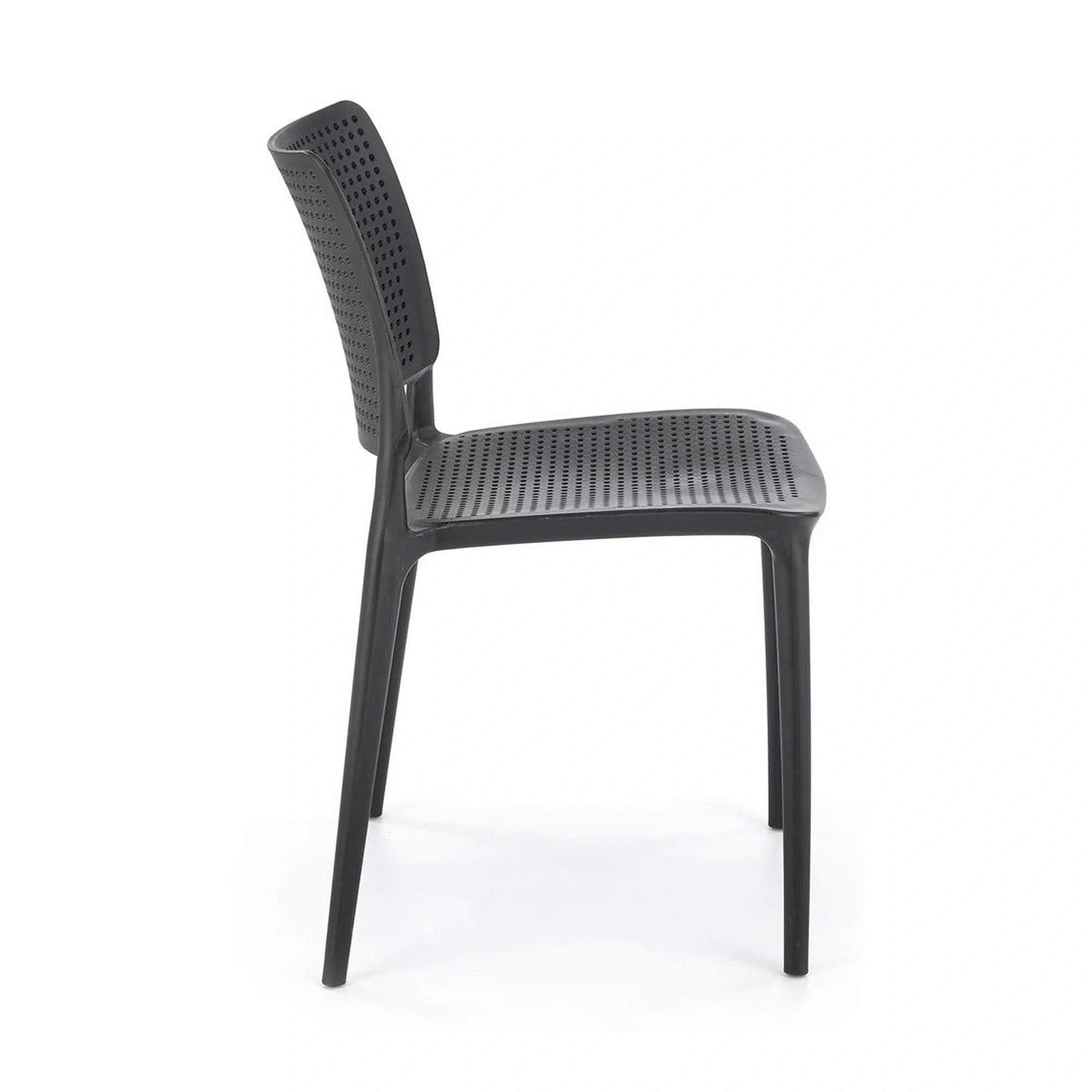 Scaun K514, negru, polipropilena, 42x55x79 cm